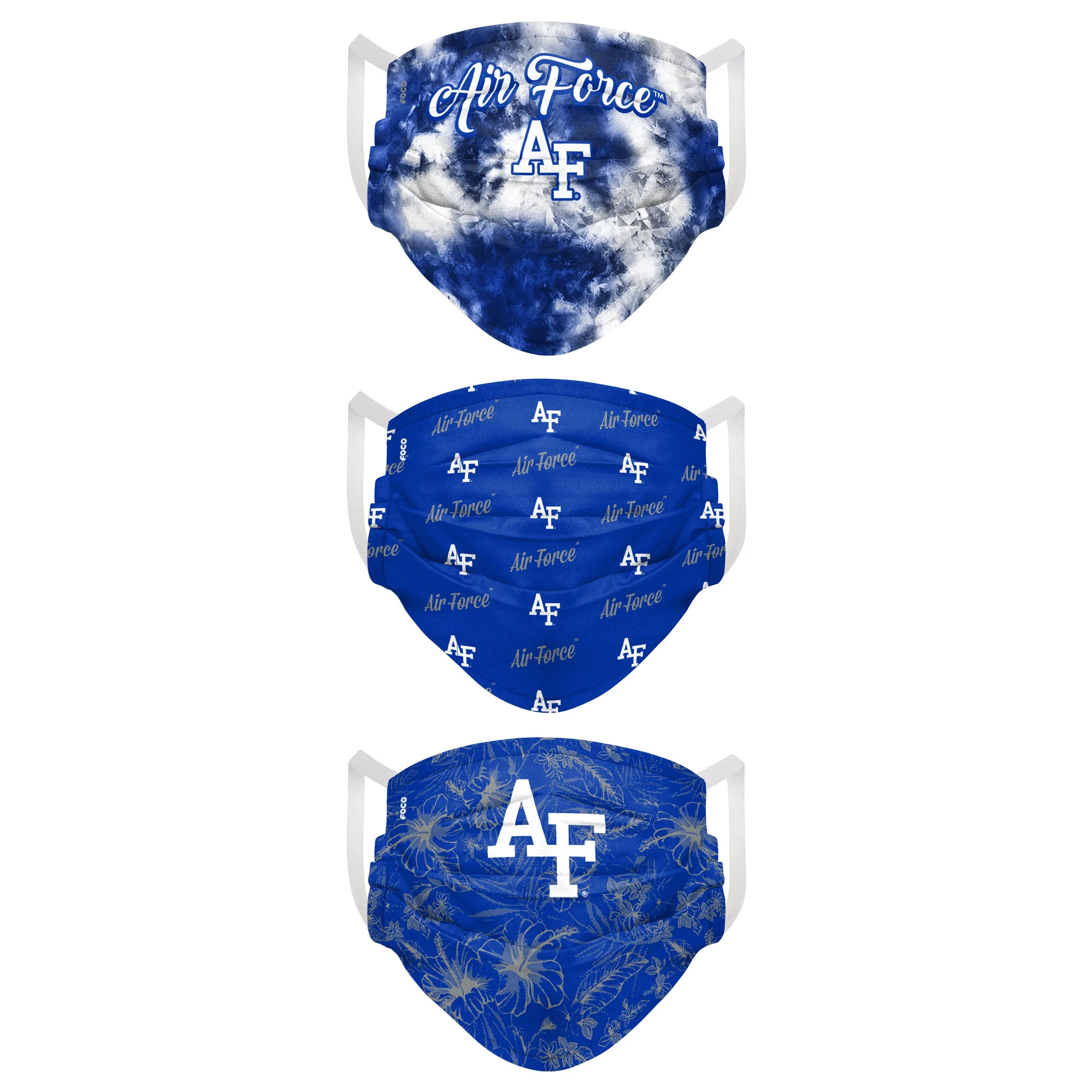 Air Force Falcons NCAA Womens Matchday 3 Pack Face Cover - Image 2