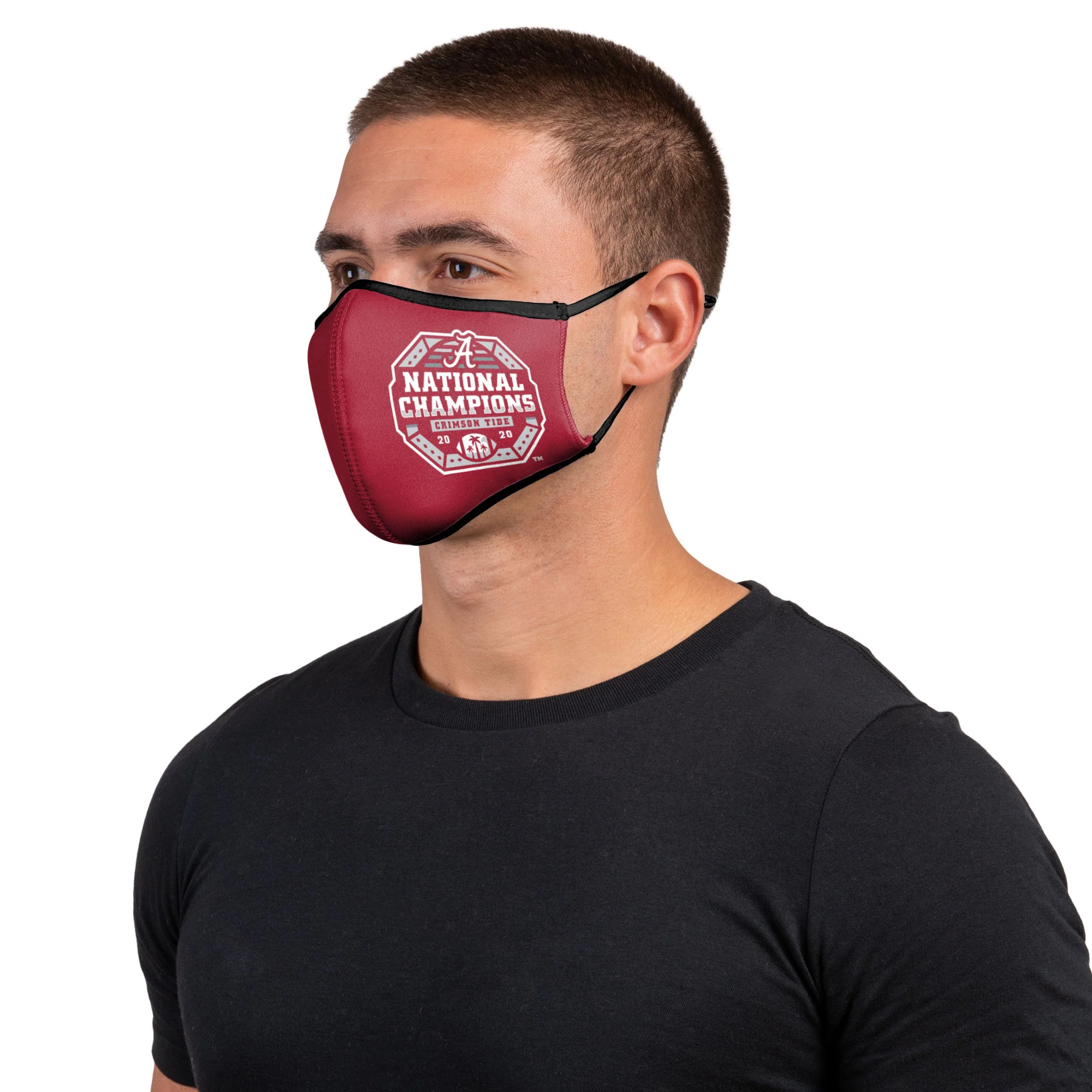 Alabama Crimson Tide NCAA 2020 Football National Champions Sport 3 Pack Face Cover - Image 2
