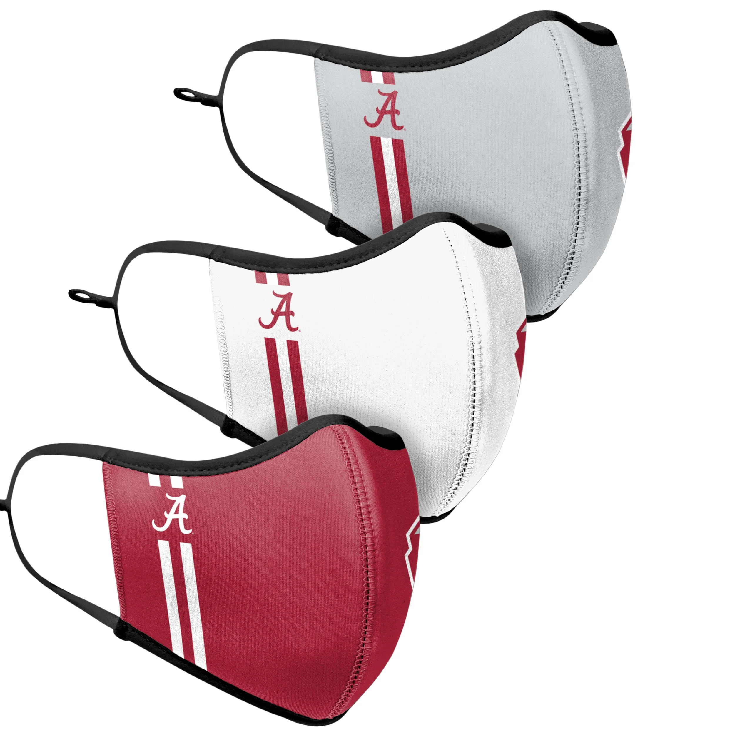 Alabama Crimson Tide NCAA 2020 Football National Champions Sport 3 Pack Face Cover - Image 3