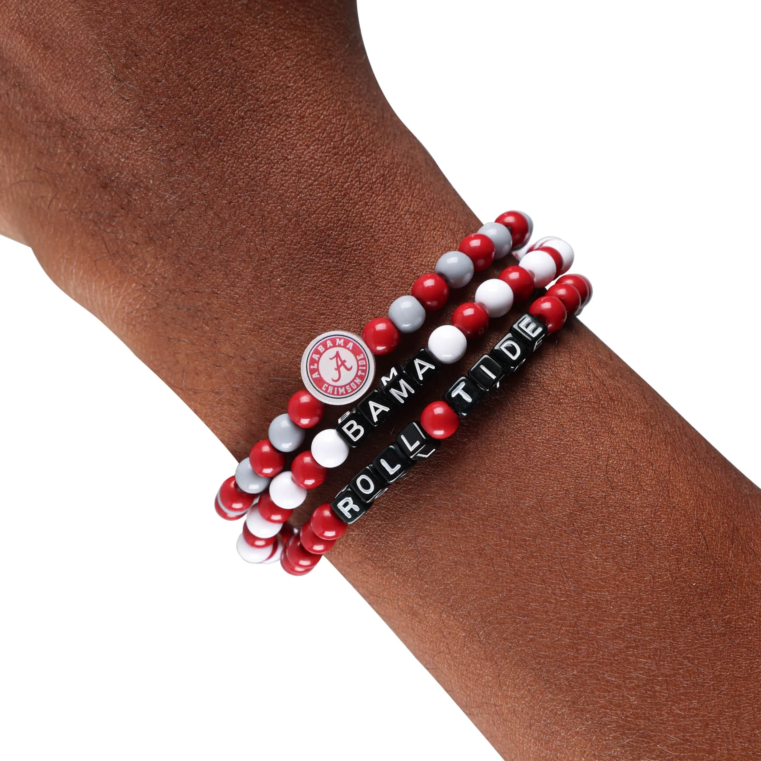 Alabama Crimson Tide NCAA 3 Pack Beaded Friendship Bracelet - Image 4