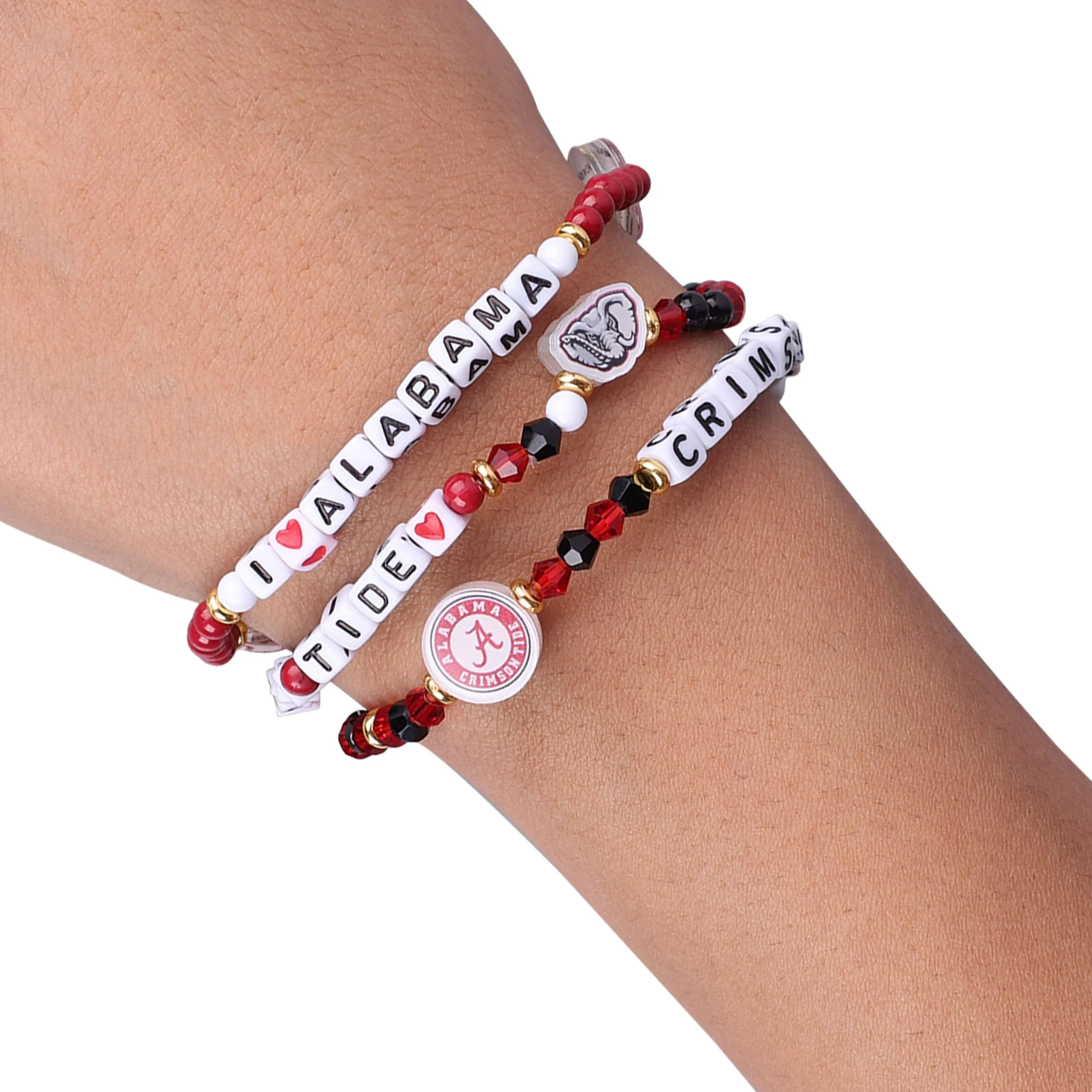 Alabama Crimson Tide NCAA 3 Pack Friendship Bracelet - Image 4