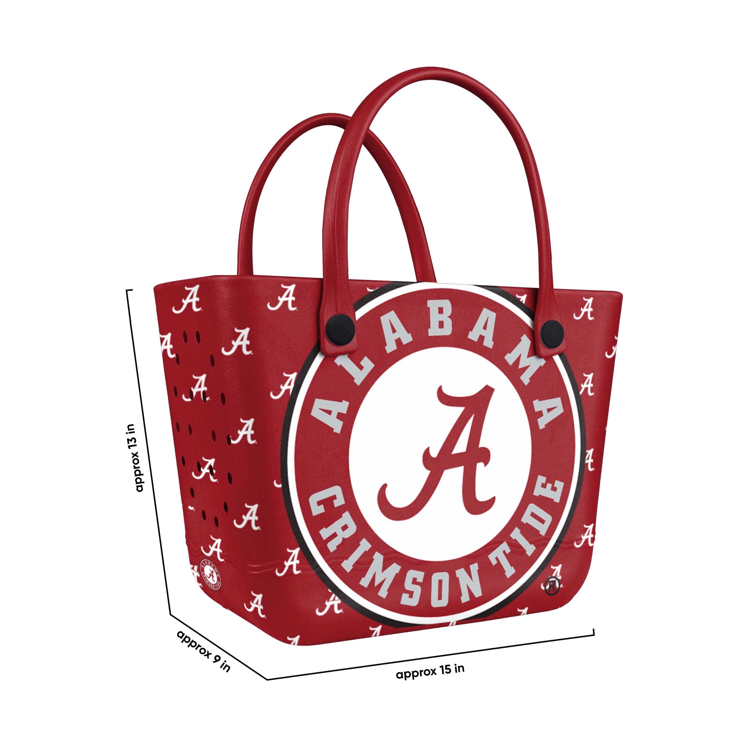 Alabama Crimson Tide NCAA Big Logo Mini Print Tailgate Tote Bag - Image 3