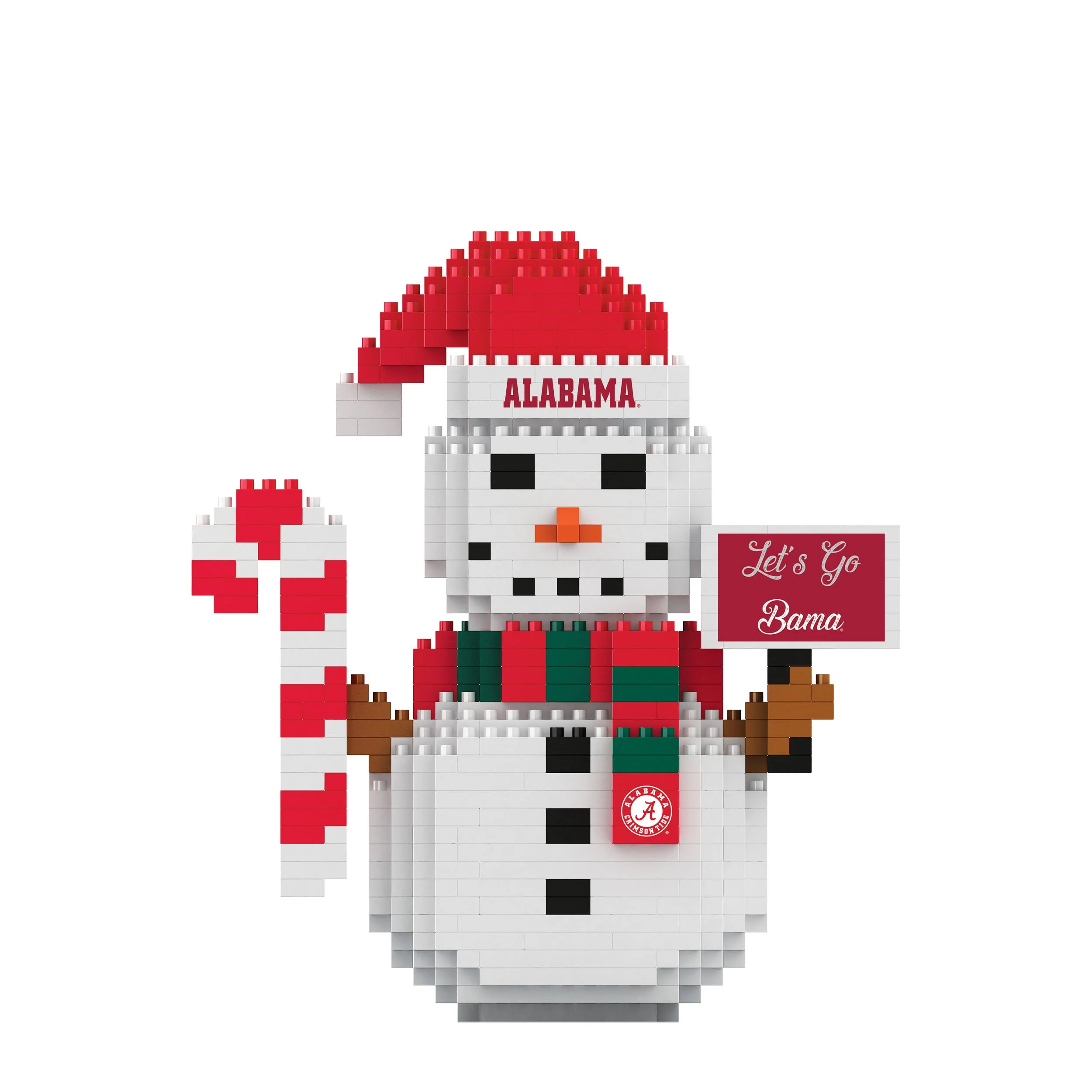 Alabama Crimson Tide NCAA BRXLZ Snowman - Image 2