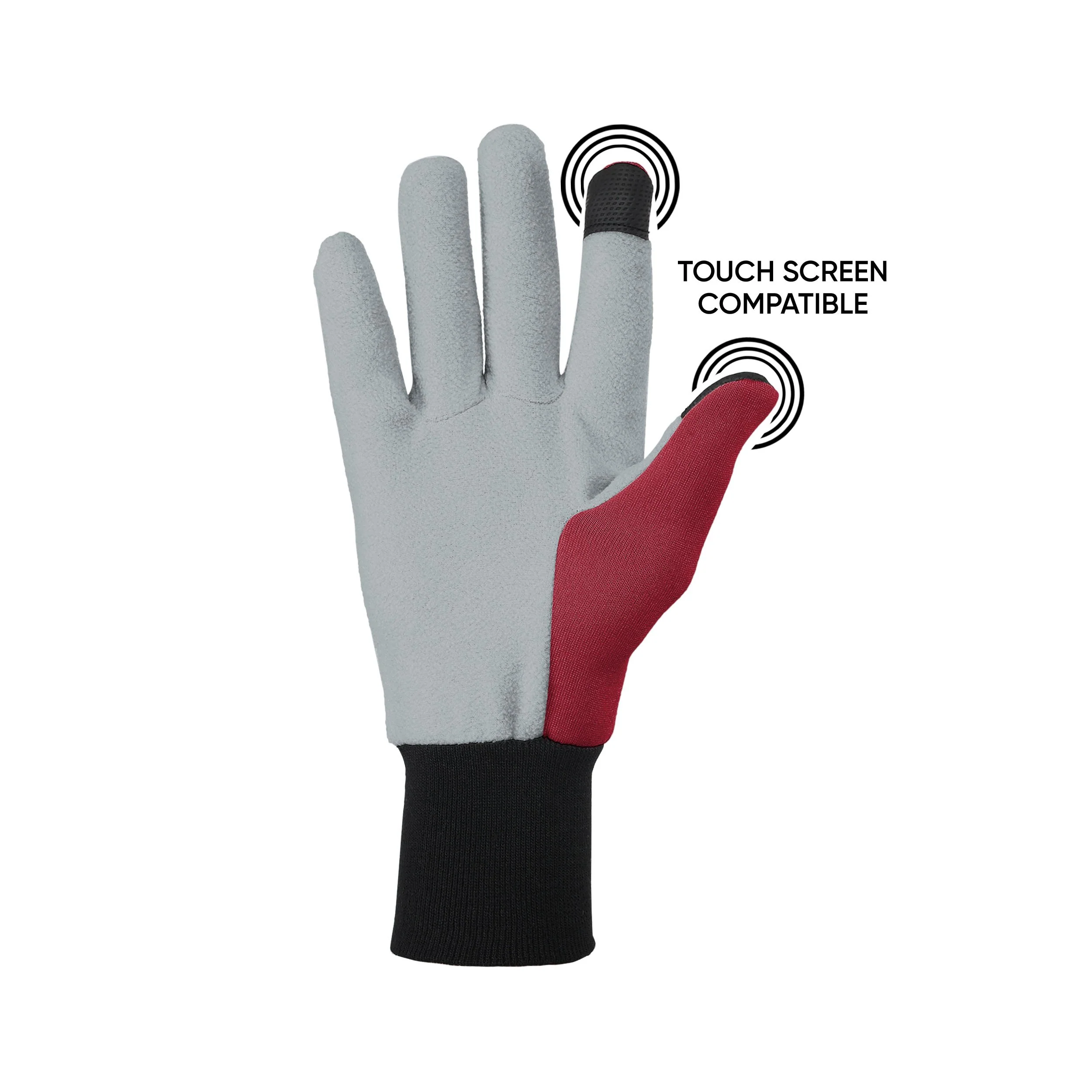 Alabama Crimson Tide NCAA Colored Texting Utility Gloves - Image 3