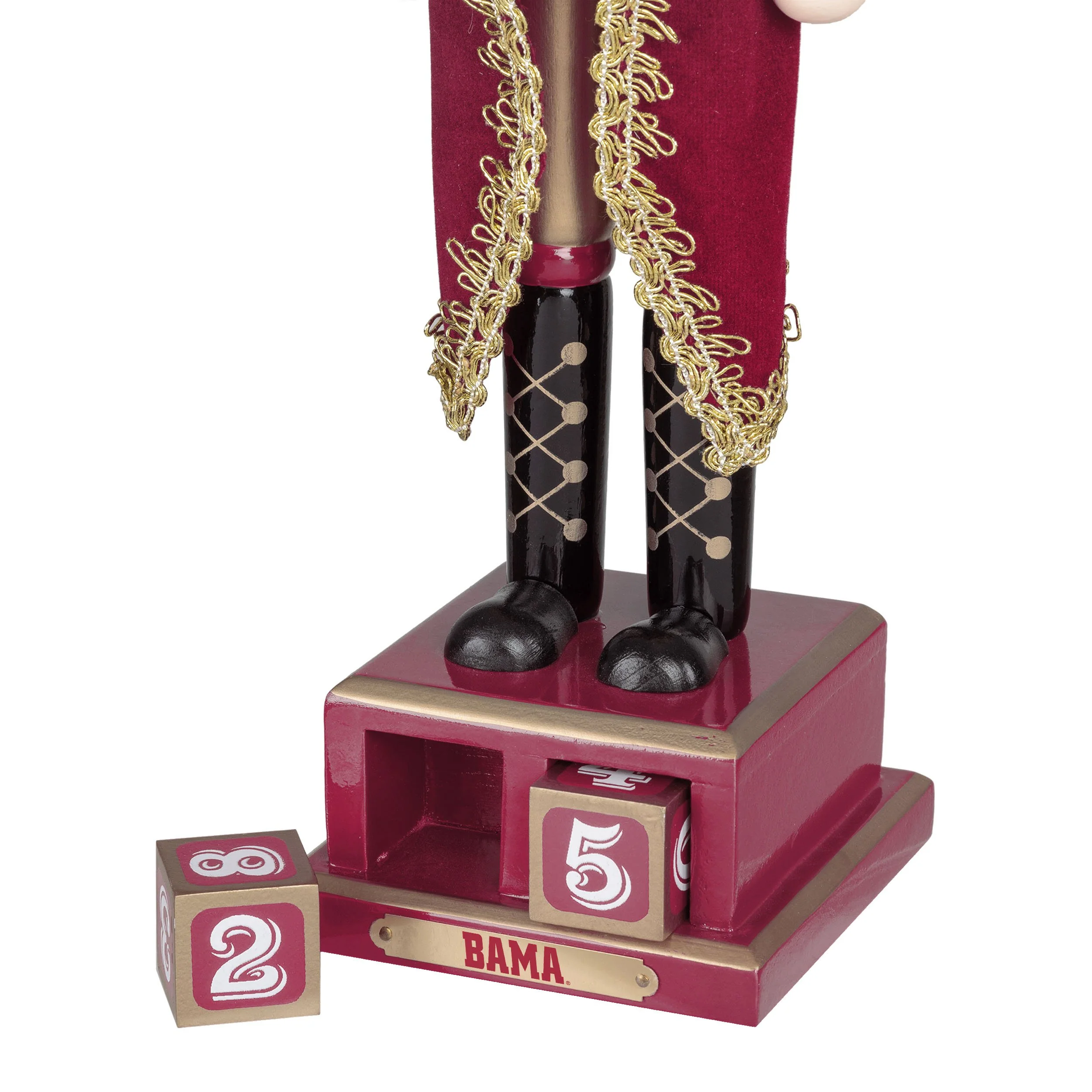 Alabama Crimson Tide NCAA Countdown Nutcracker - Image 4