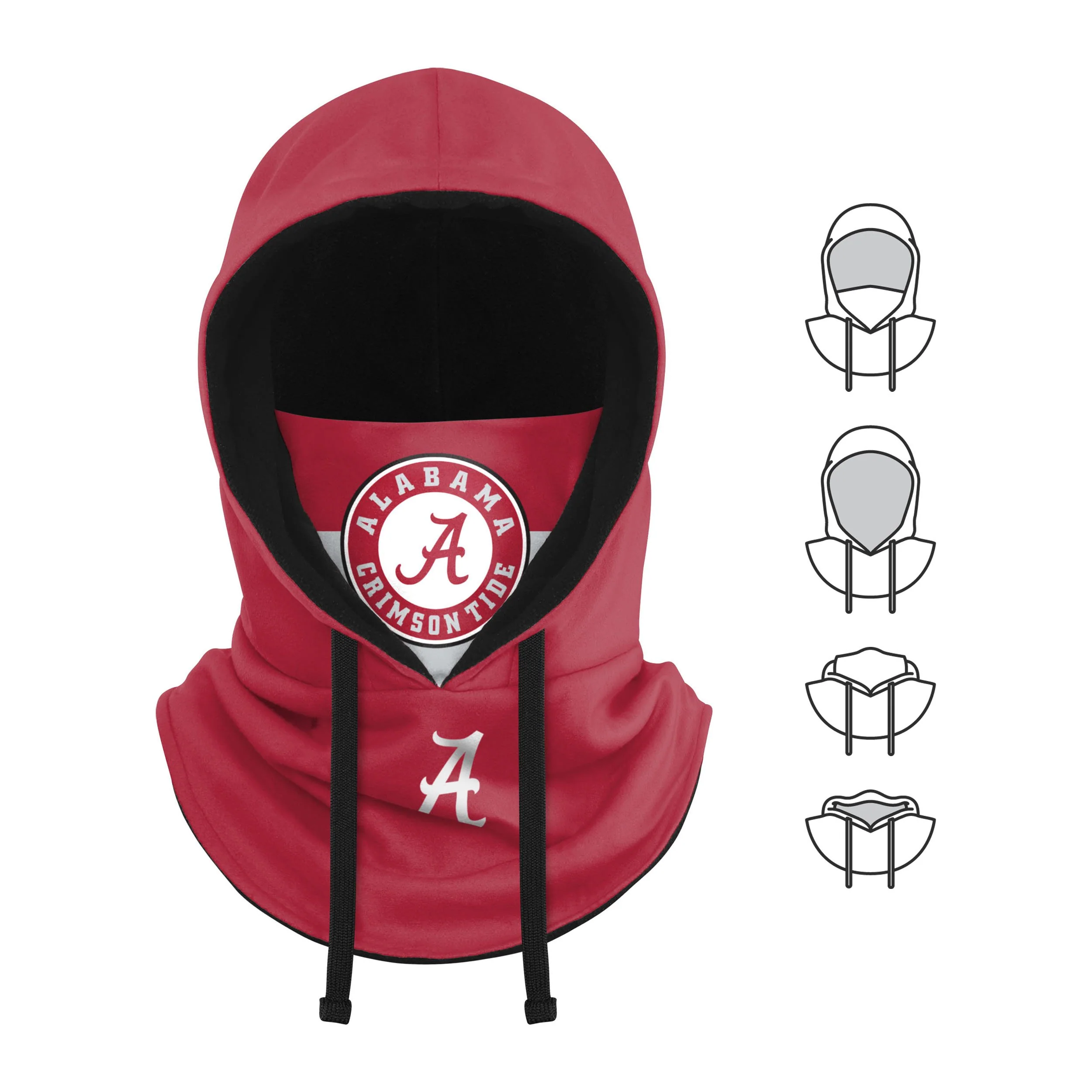 Alabama Crimson Tide NCAA Drawstring Hooded Gaiter - Image 5