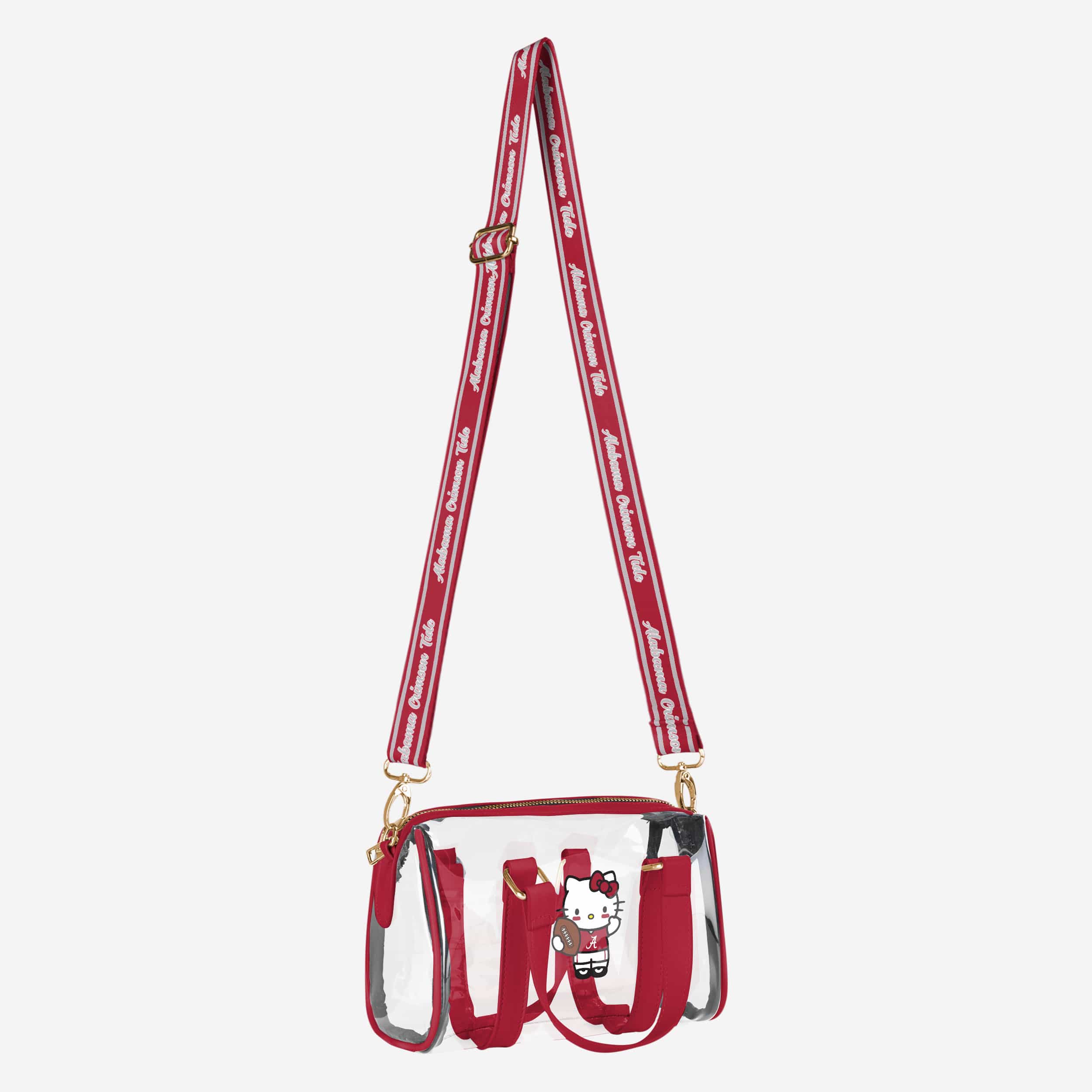 Alabama Crimson Tide NCAA Hello Kitty® Clear Barrel Bag (PREORDER - SHIPS MID JULY) - Image 2