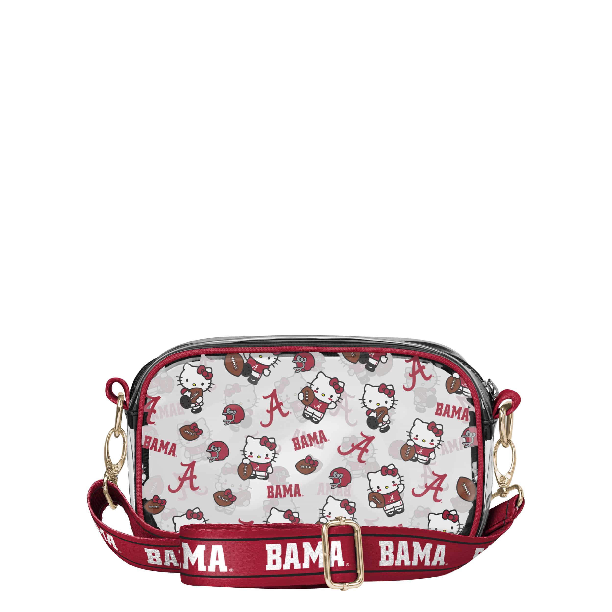 Alabama Crimson Tide NCAA Hello Kitty® Clear Crossbody Bag (PREORDER - SHIPS MID JULY) - Image 5