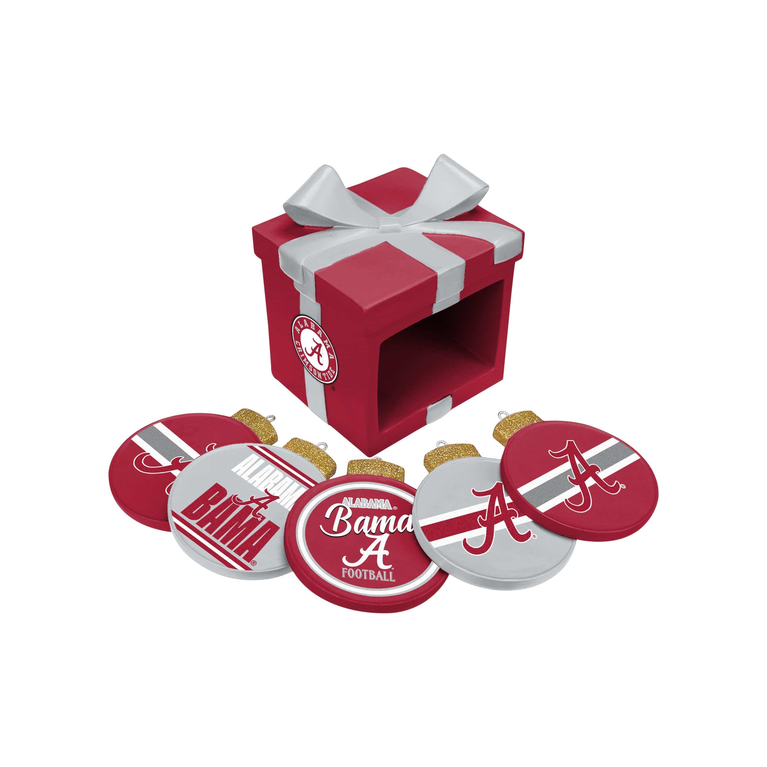 Alabama Crimson Tide NCAA Holiday 5 Pack Coaster Set - Image 3