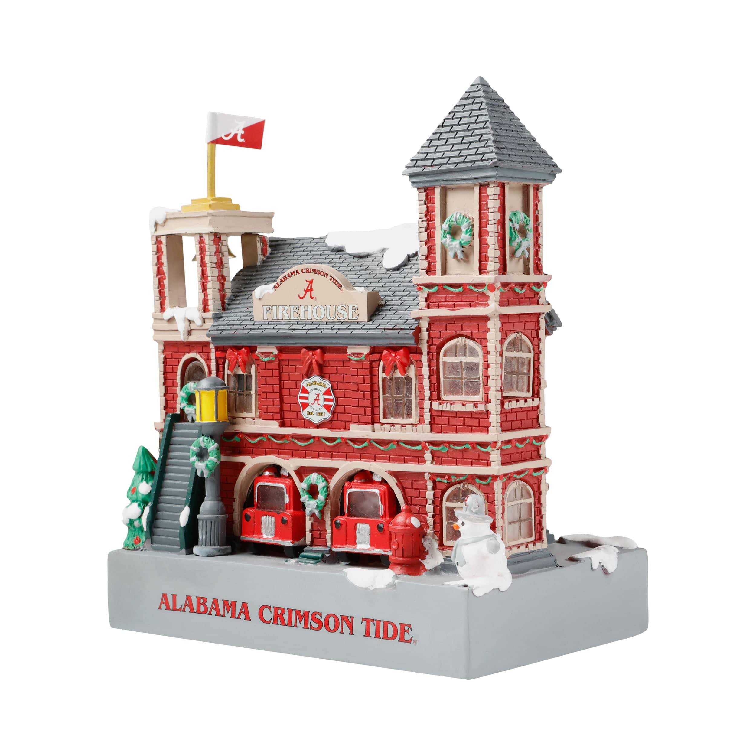 Alabama Crimson Tide NCAA Light Up Resin Team Firehouse - Image 4