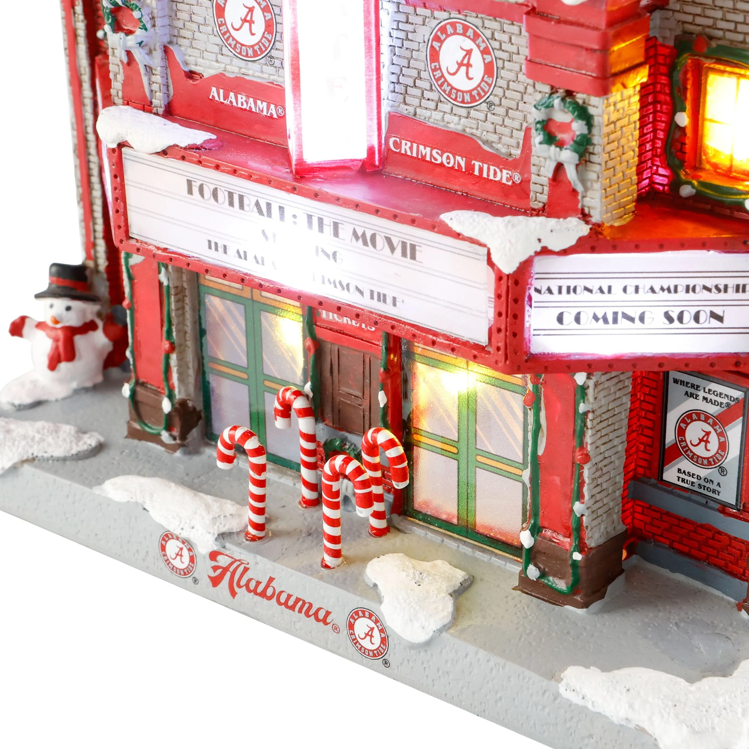 Alabama Crimson Tide NCAA Light Up Resin Team Theater - Image 2