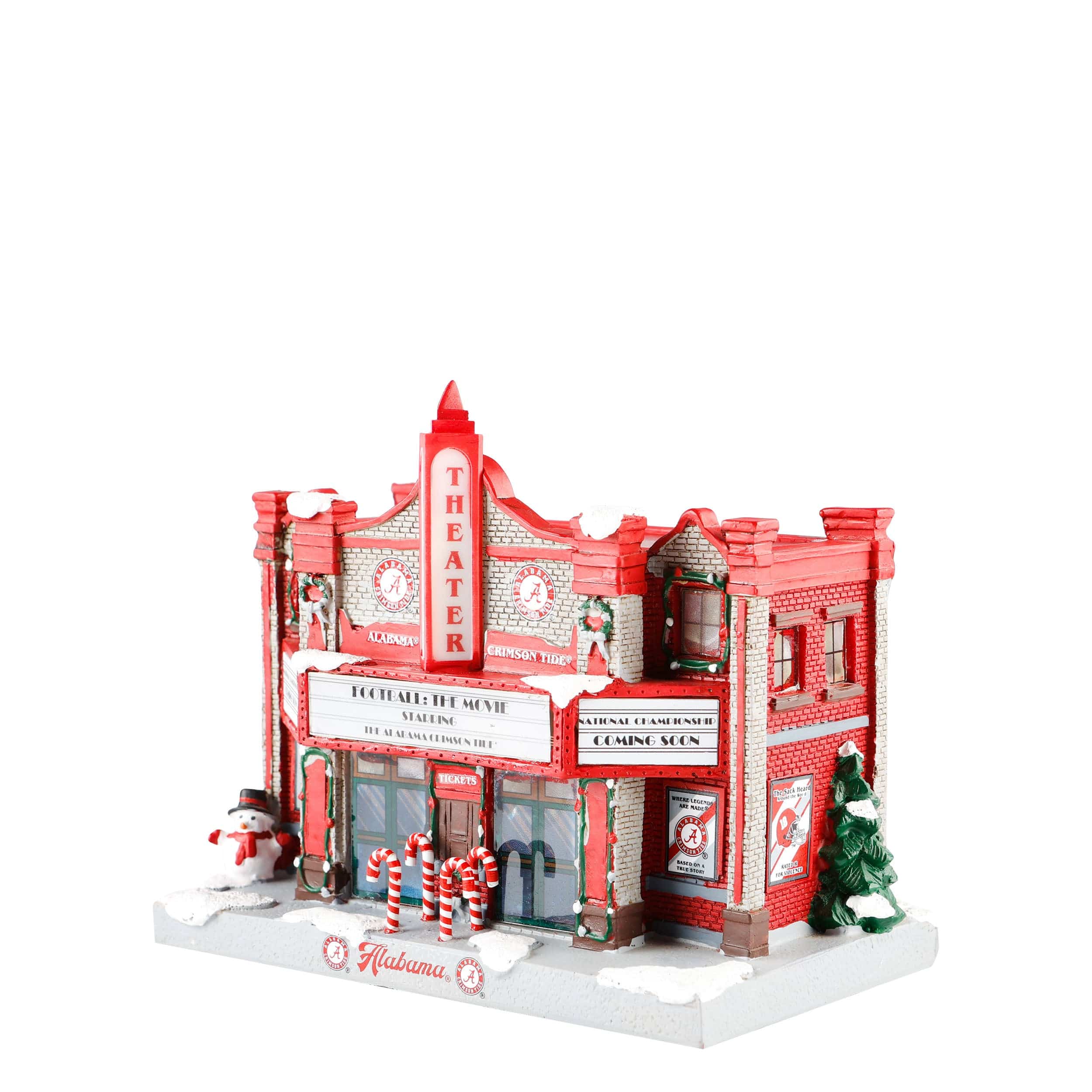 Alabama Crimson Tide NCAA Light Up Resin Team Theater - Image 3