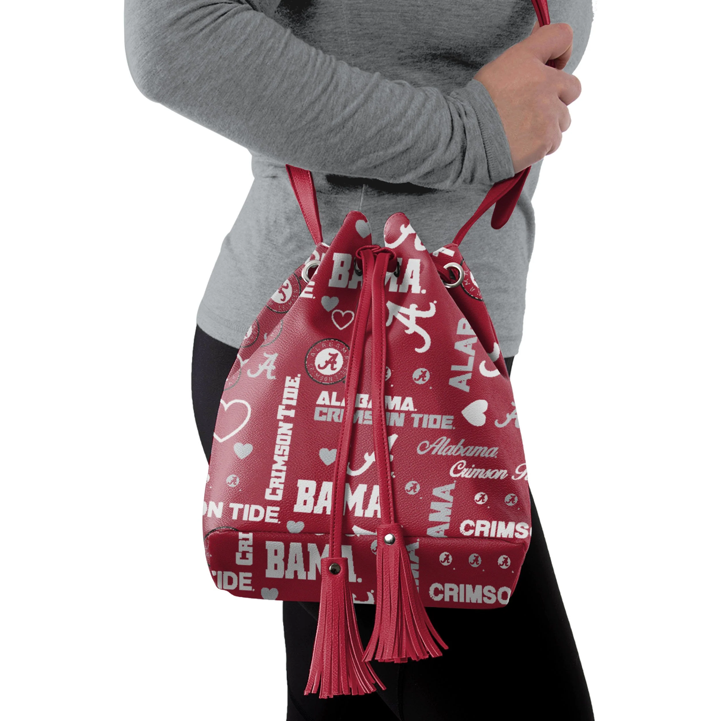 Alabama Crimson Tide NCAA Logo Love Cinch Purse - Image 2