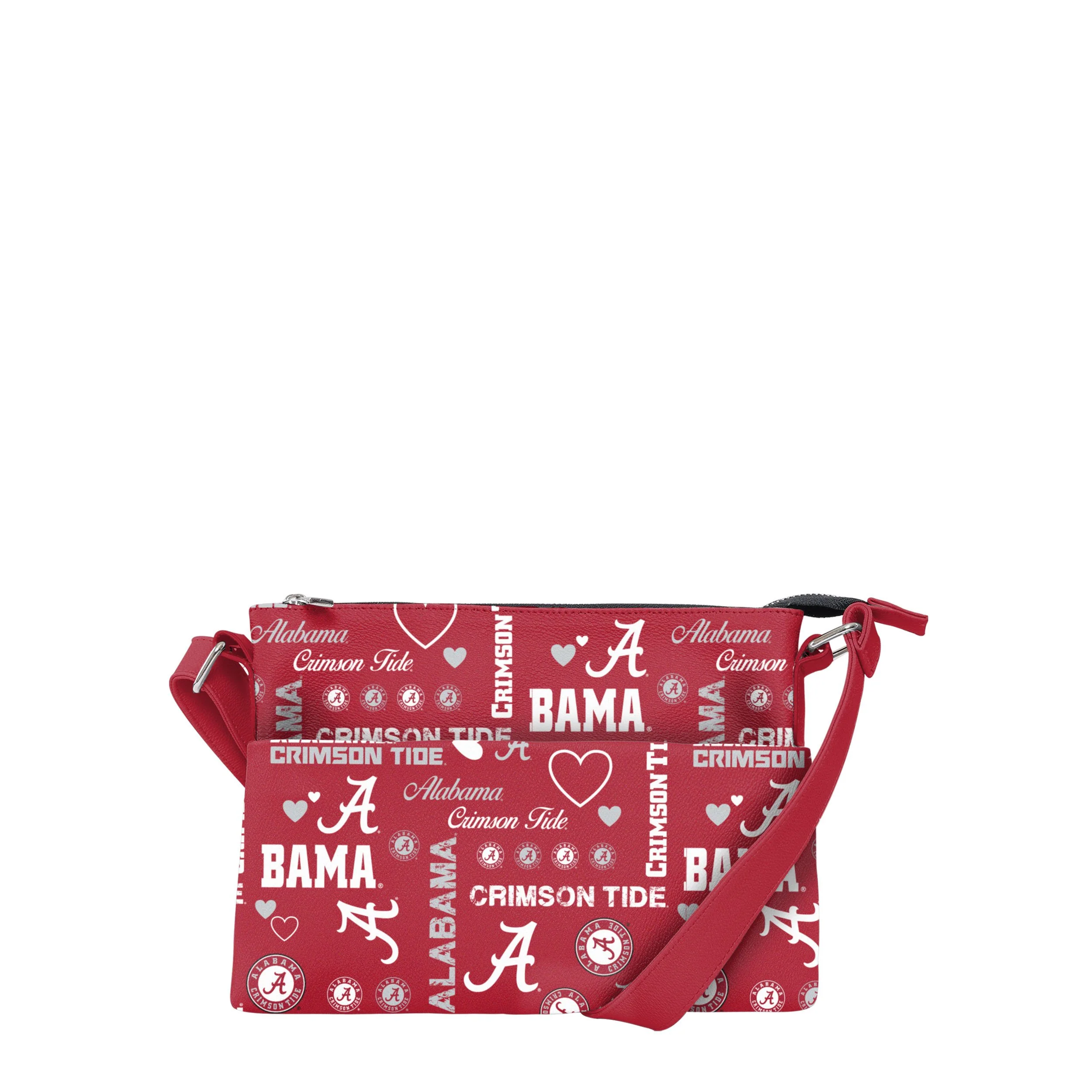 Alabama Crimson Tide NCAA Logo Love Crossbody Purse