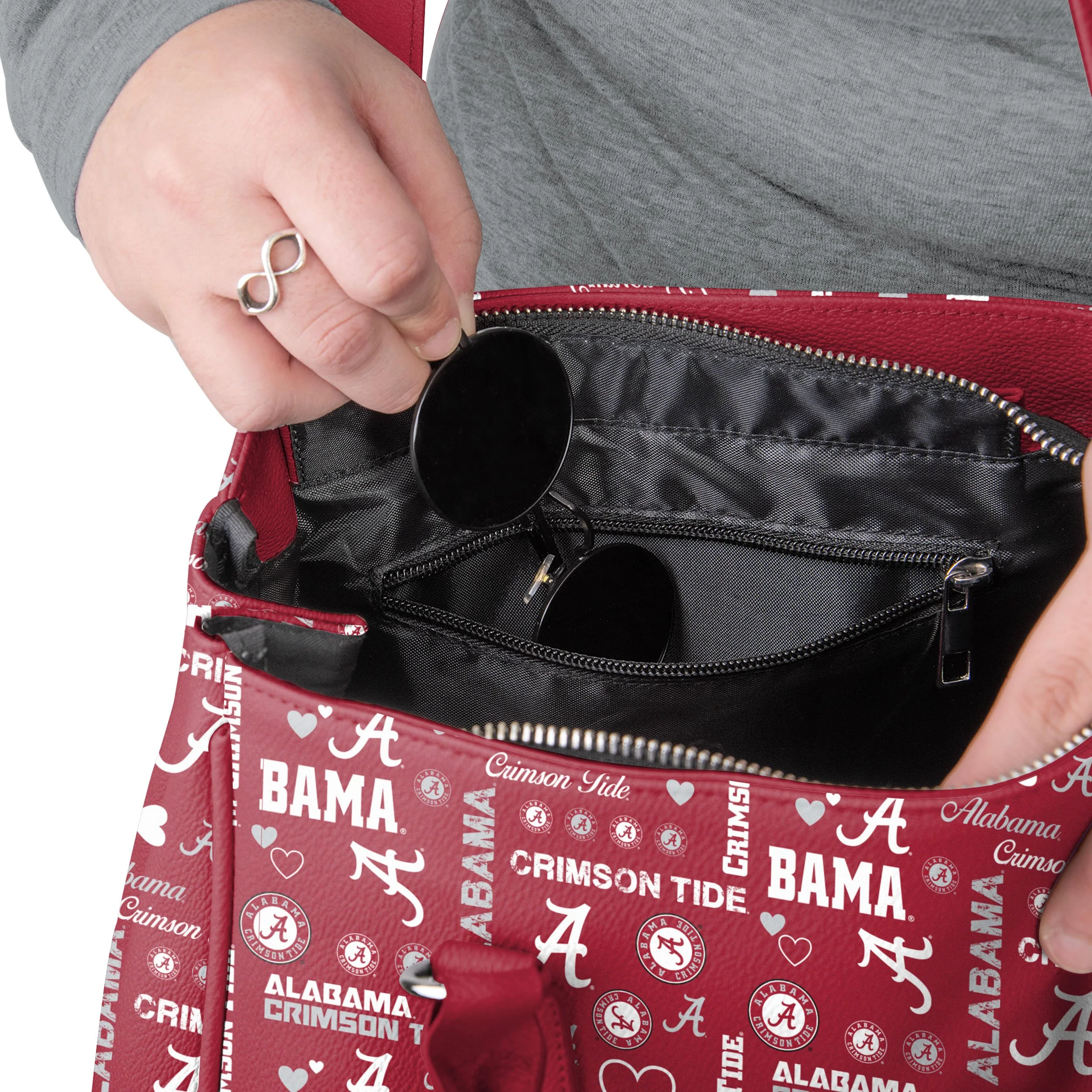 Alabama Crimson Tide NCAA Logo Love Purse - Image 3