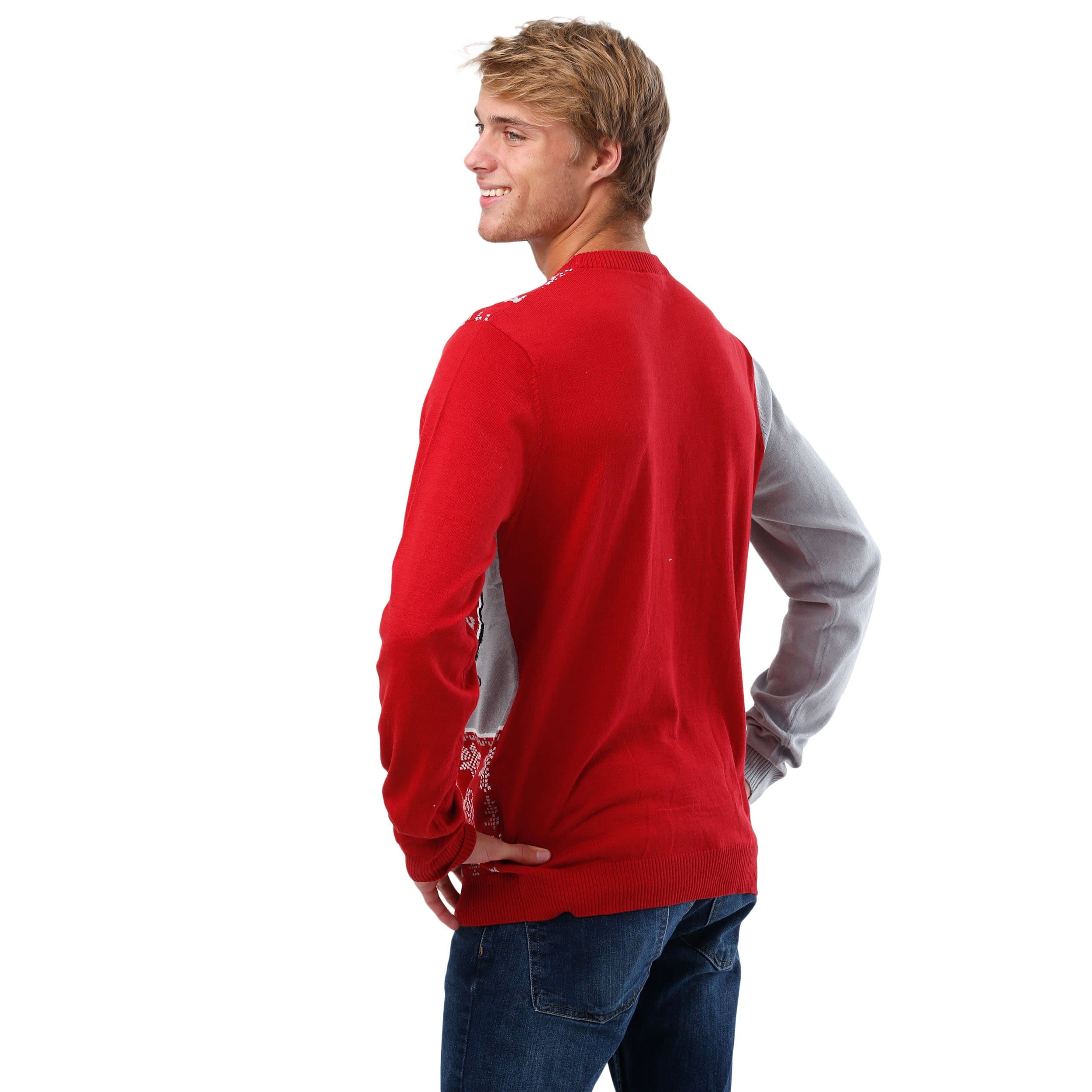 Alabama Crimson Tide NCAA Mens Busy Block Snowfall Sweater - Image 3