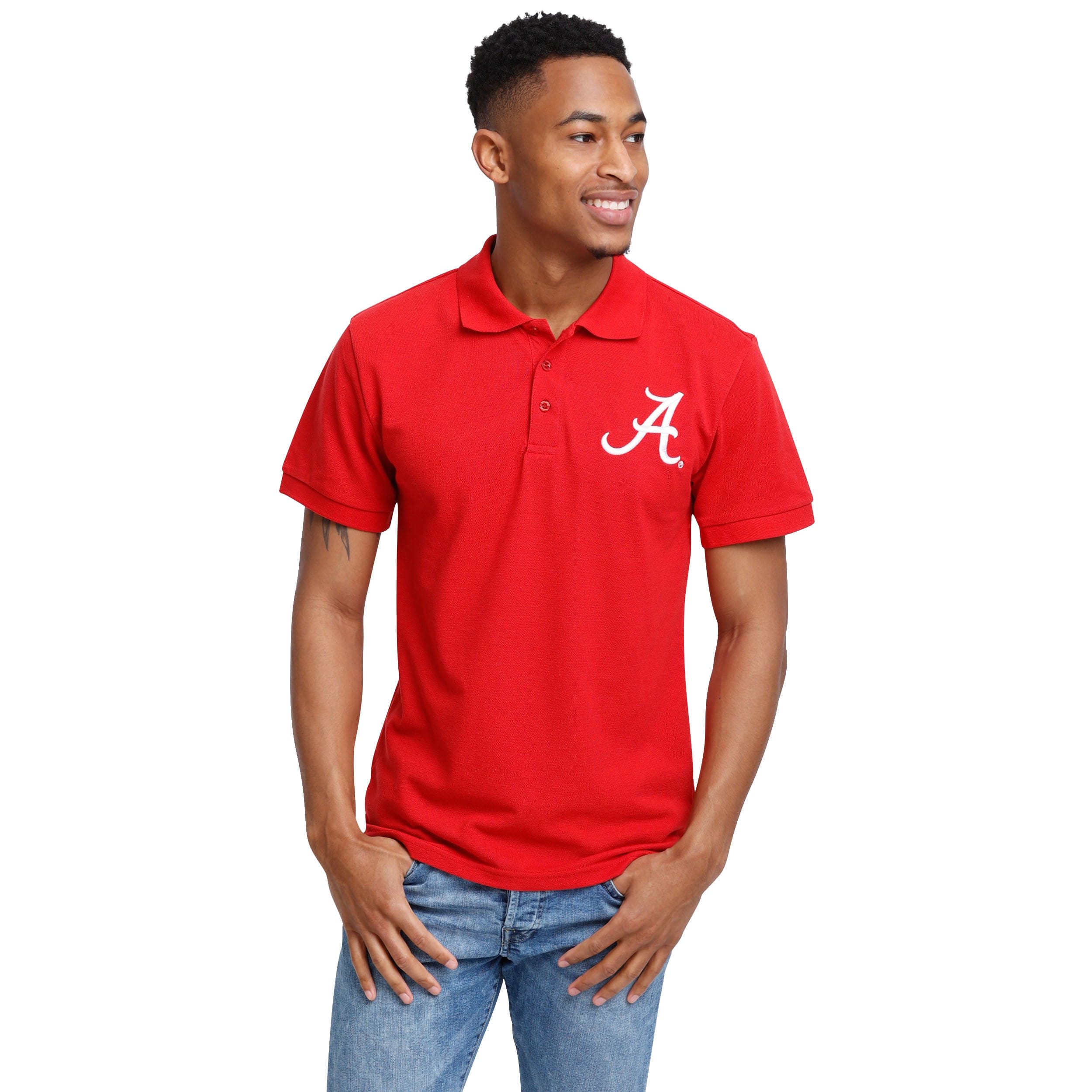 Alabama Crimson Tide NCAA Mens Casual Color Polo - Image 3