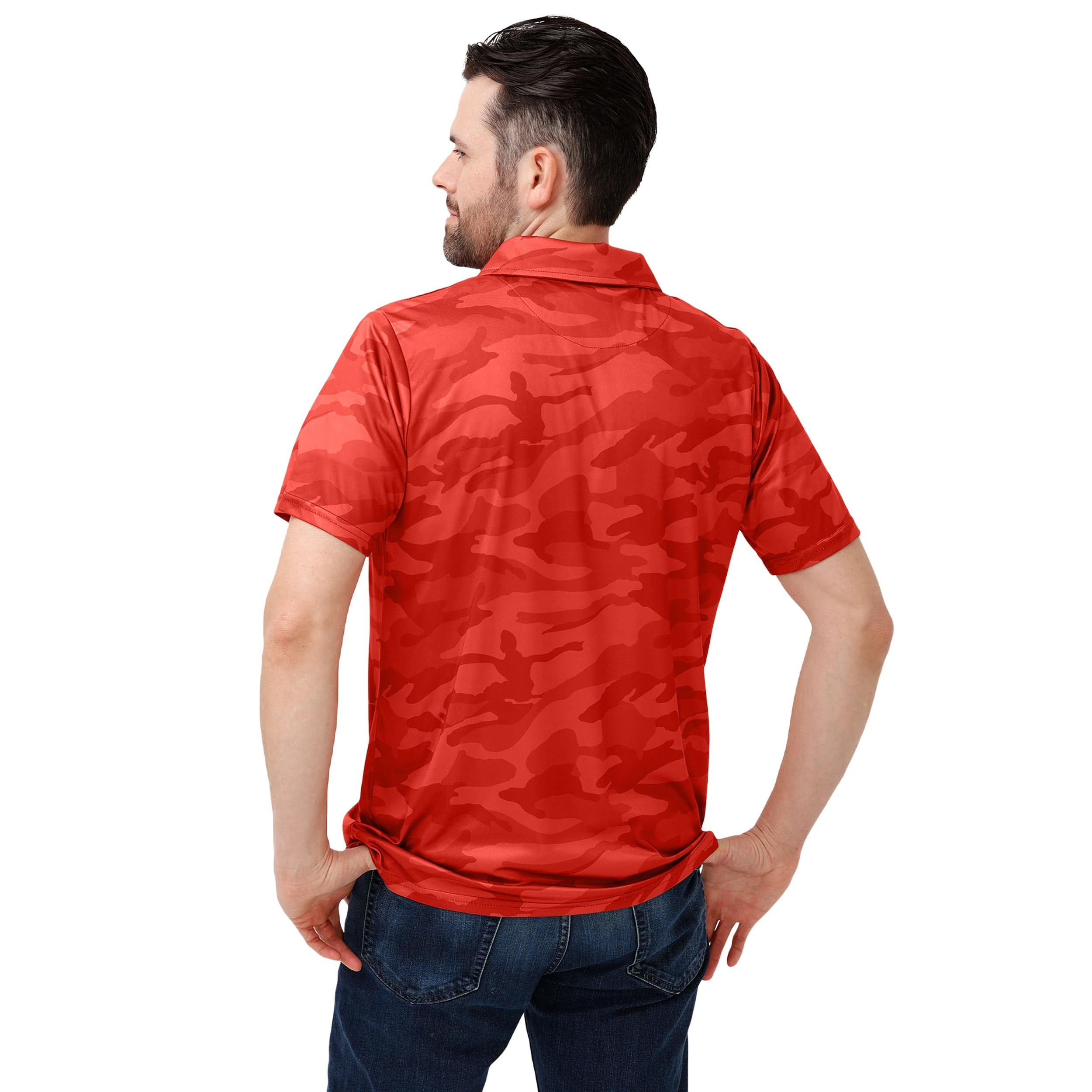 Alabama Crimson Tide NCAA Mens Color Camo Polyester Polo - Image 3