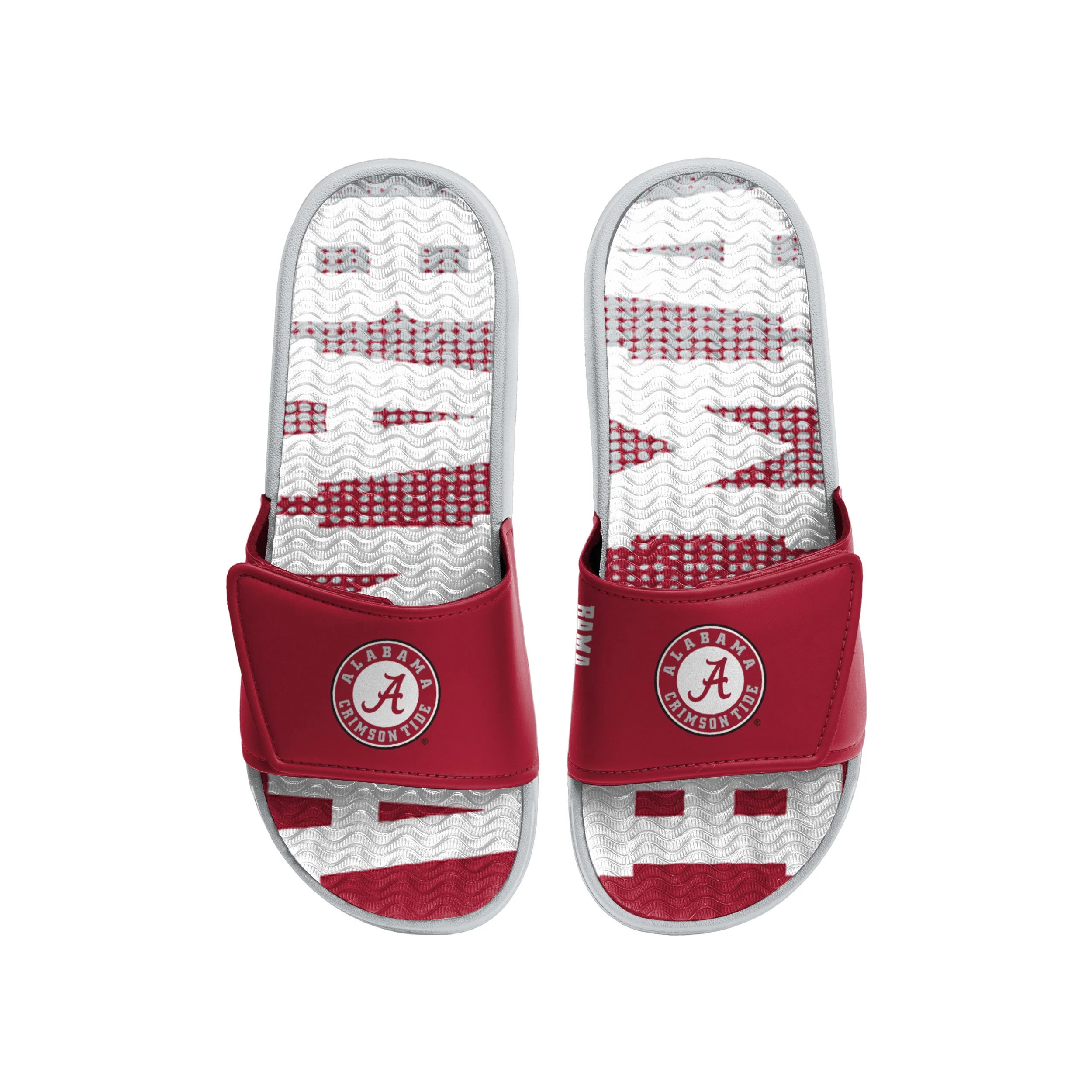 Alabama Crimson Tide NCAA Mens Gradient Wordmark Gel Slide - Image 2