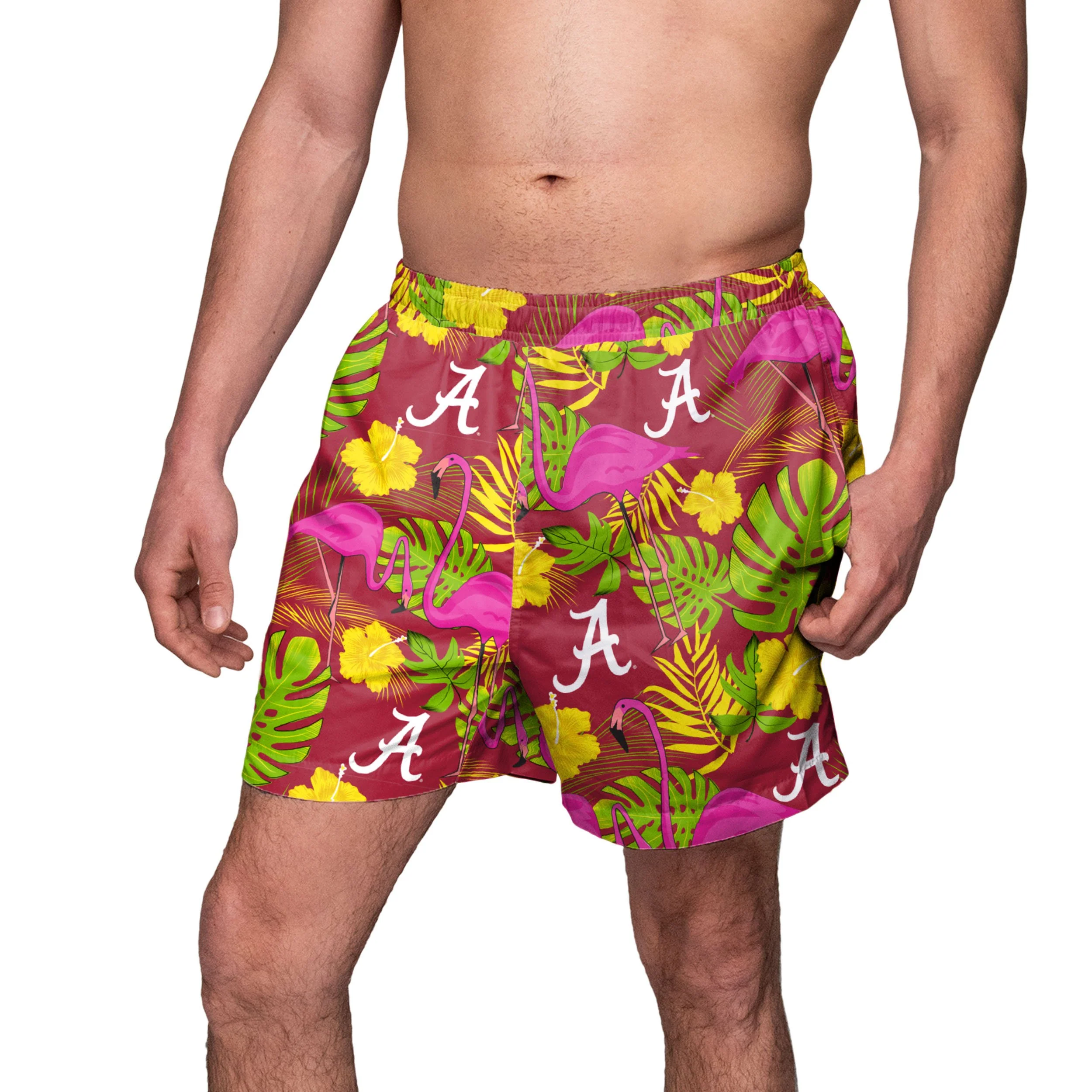 Alabama Crimson Tide NCAA Mens Highlights Swimming Trunks - Image 2