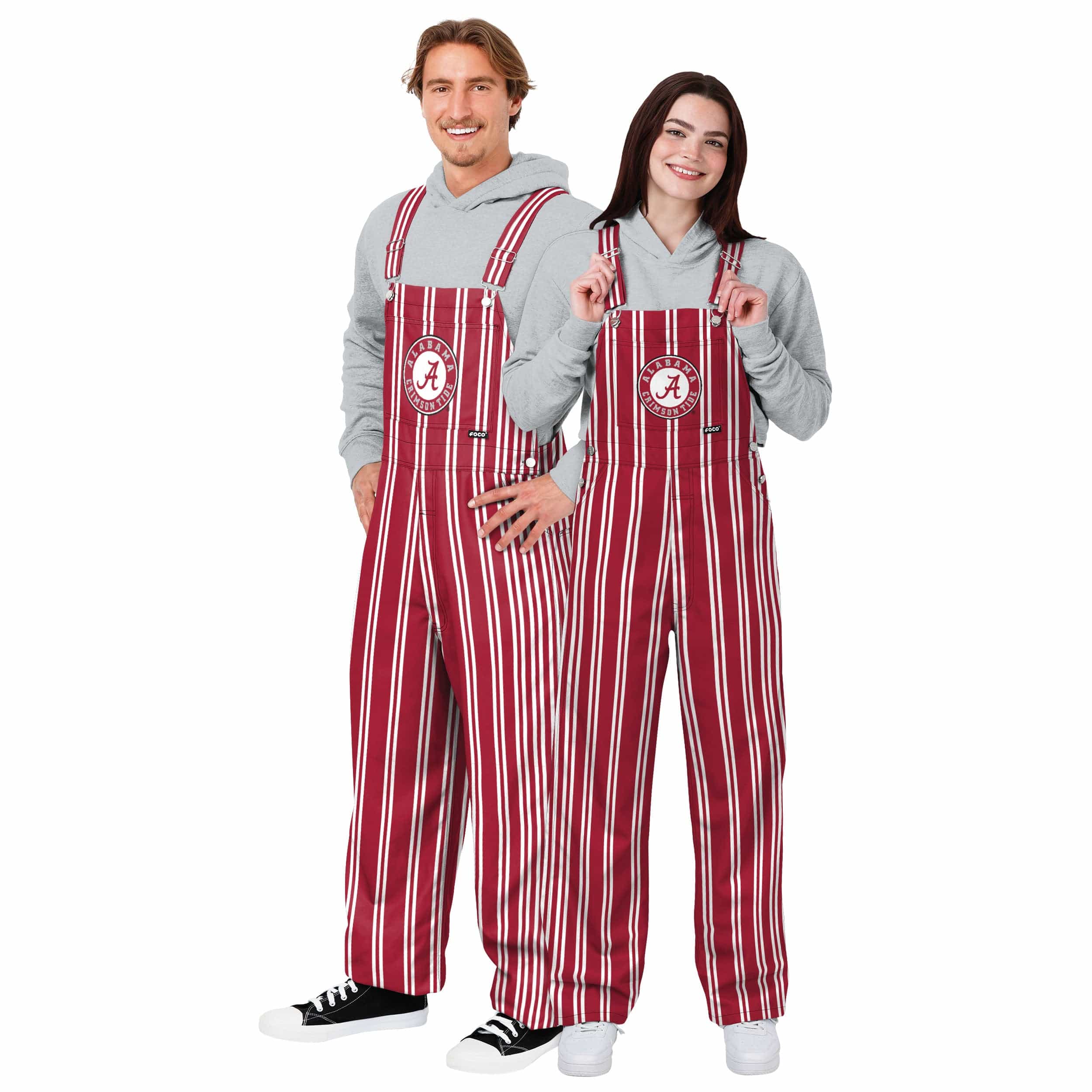 Alabama Crimson Tide NCAA Mens Sideline Spirit Bib Overalls - Image 3