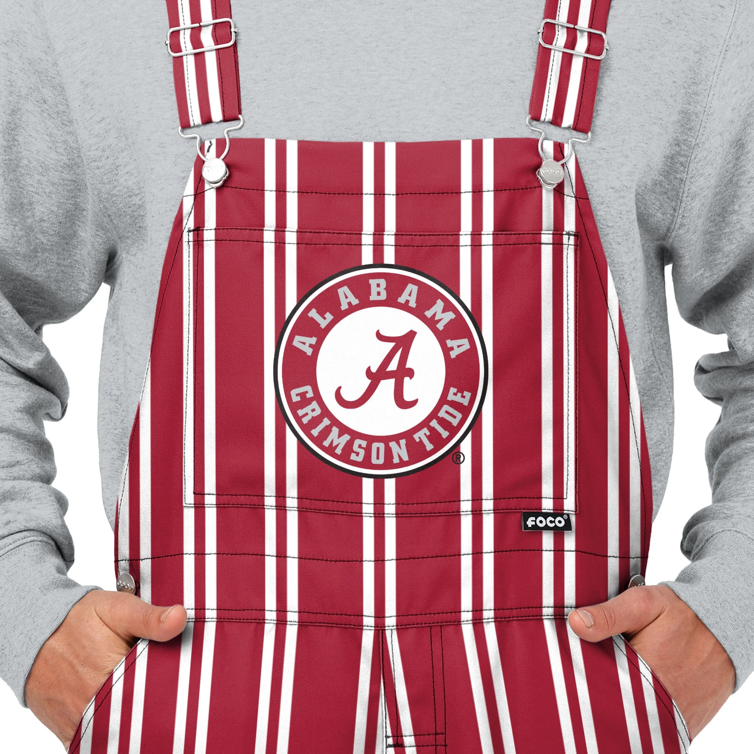 Alabama Crimson Tide NCAA Mens Sideline Spirit Bib Overalls - Image 4
