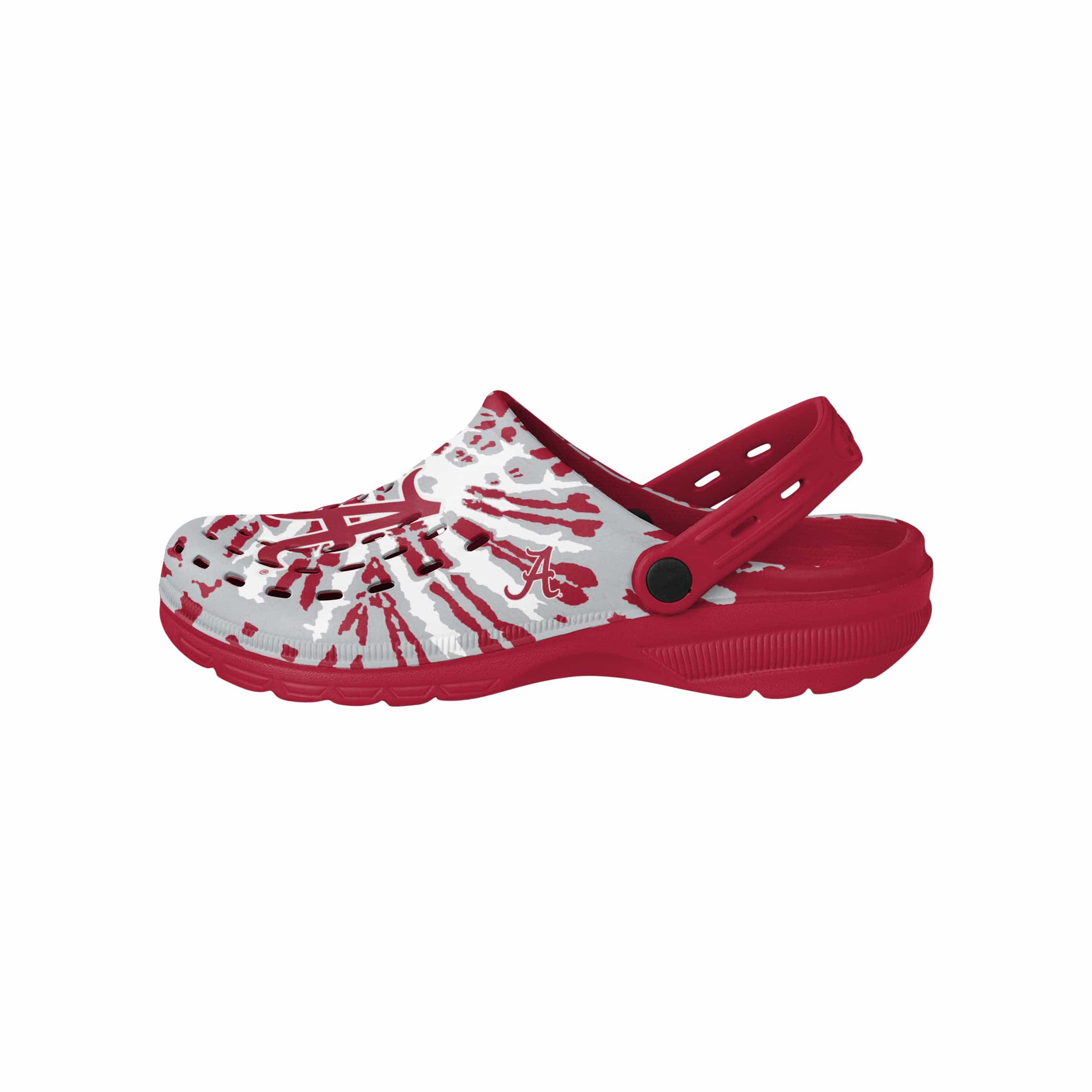 Alabama Crimson Tide NCAA Mens Tie-Dye Clog With Strap - Image 2