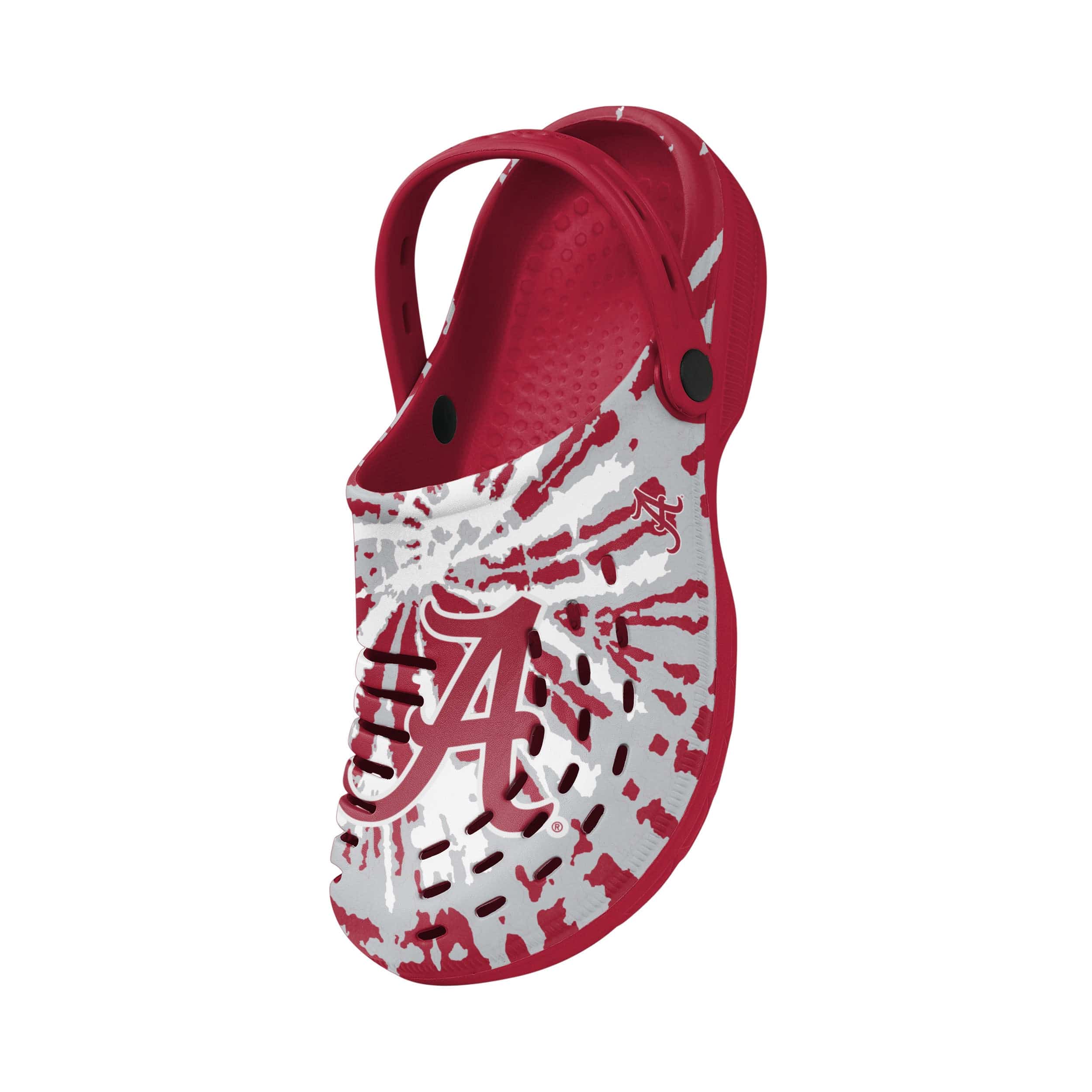 Alabama Crimson Tide NCAA Mens Tie-Dye Clog With Strap - Image 3