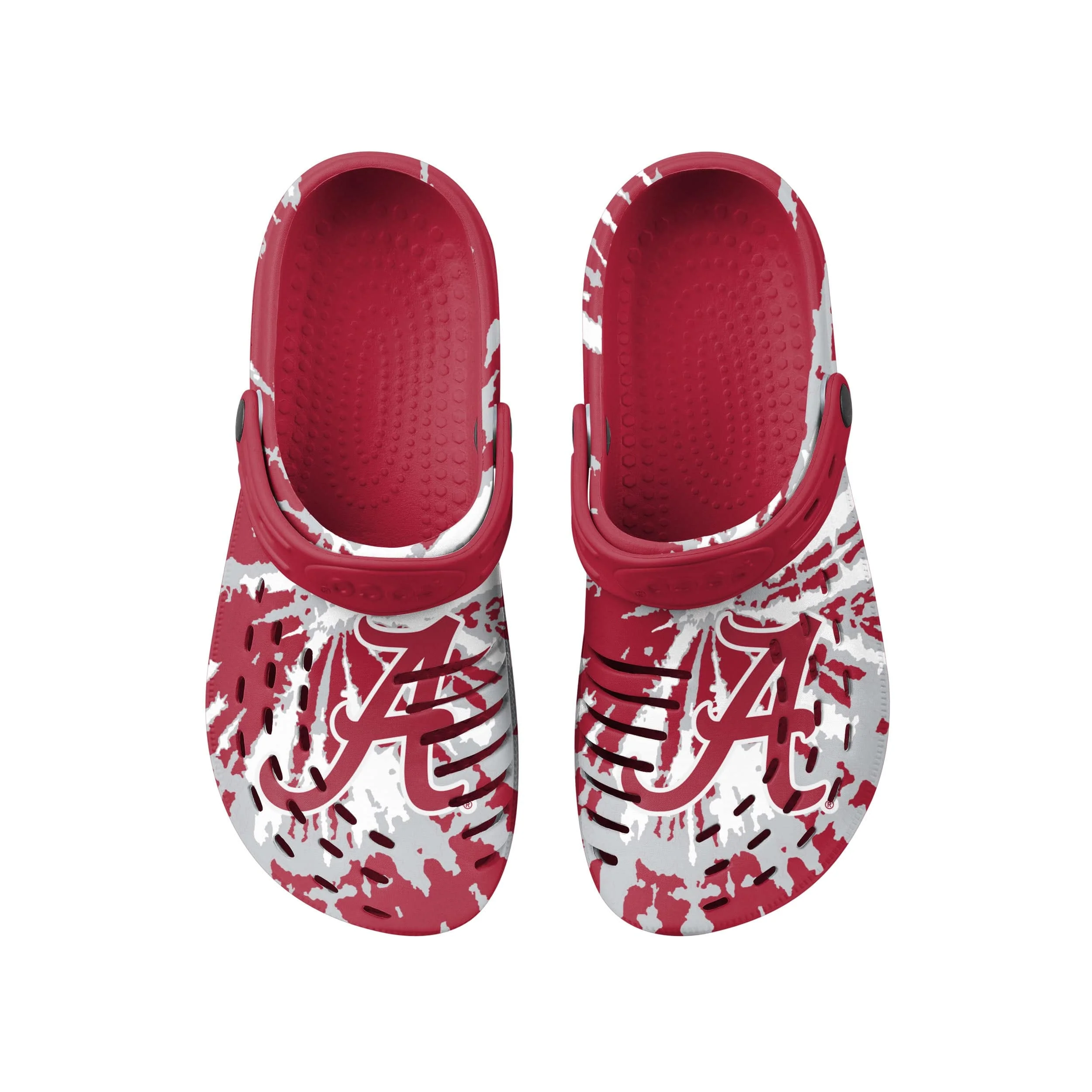 Alabama Crimson Tide NCAA Mens Tie-Dye Clog With Strap - Image 4