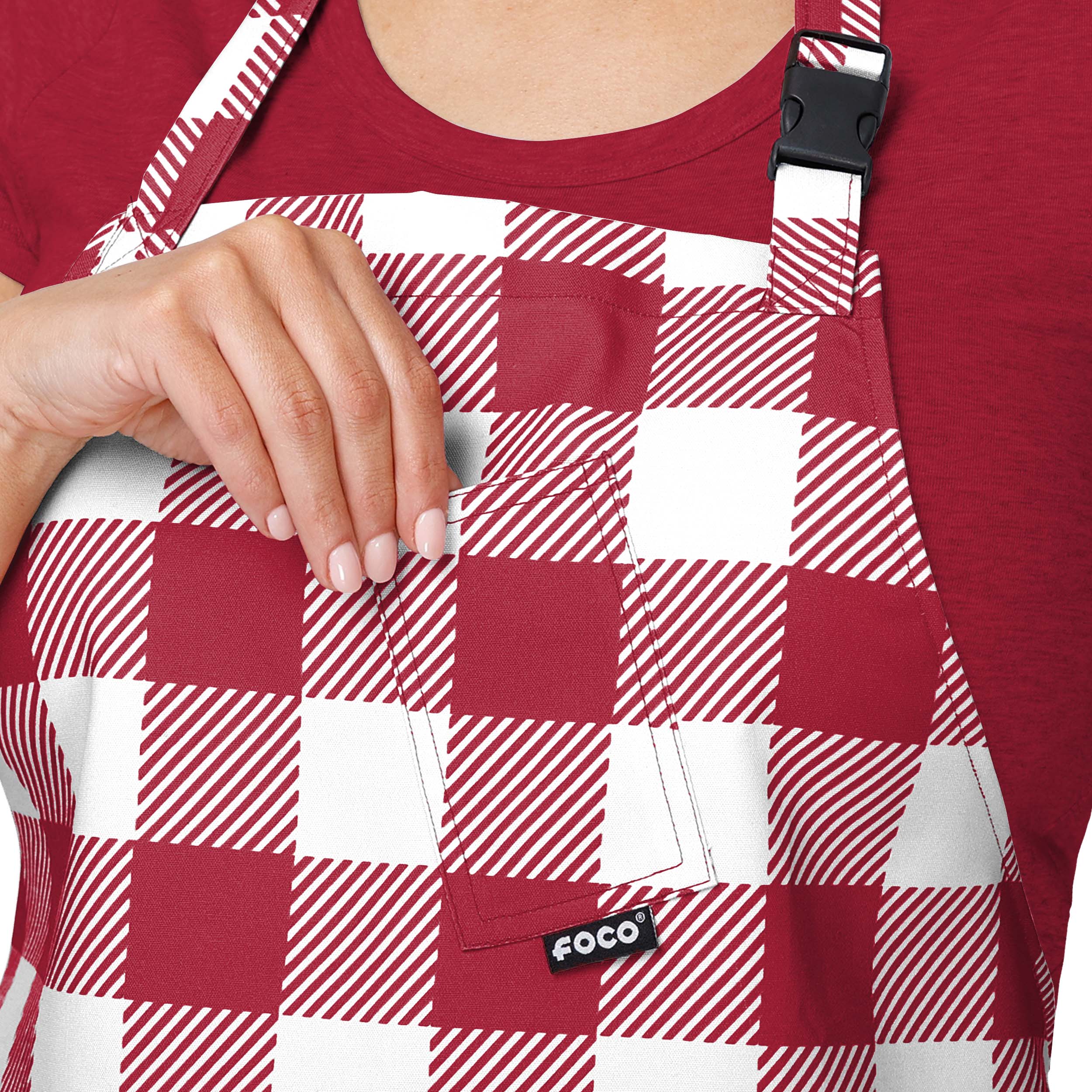 Alabama Crimson Tide NCAA Plaid Apron - Image 4
