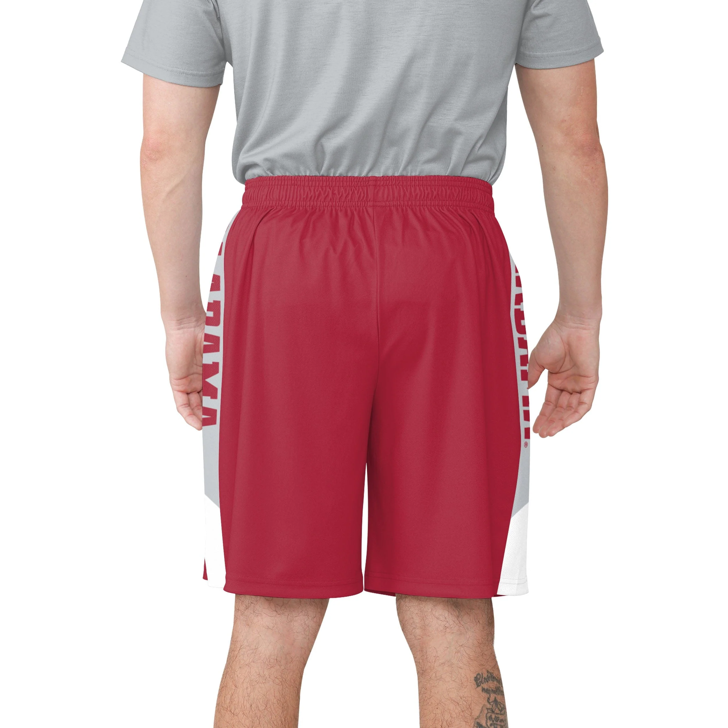 Alabama Crimson Tide NCAA Mens Side Stripe Training Shorts - Image 3