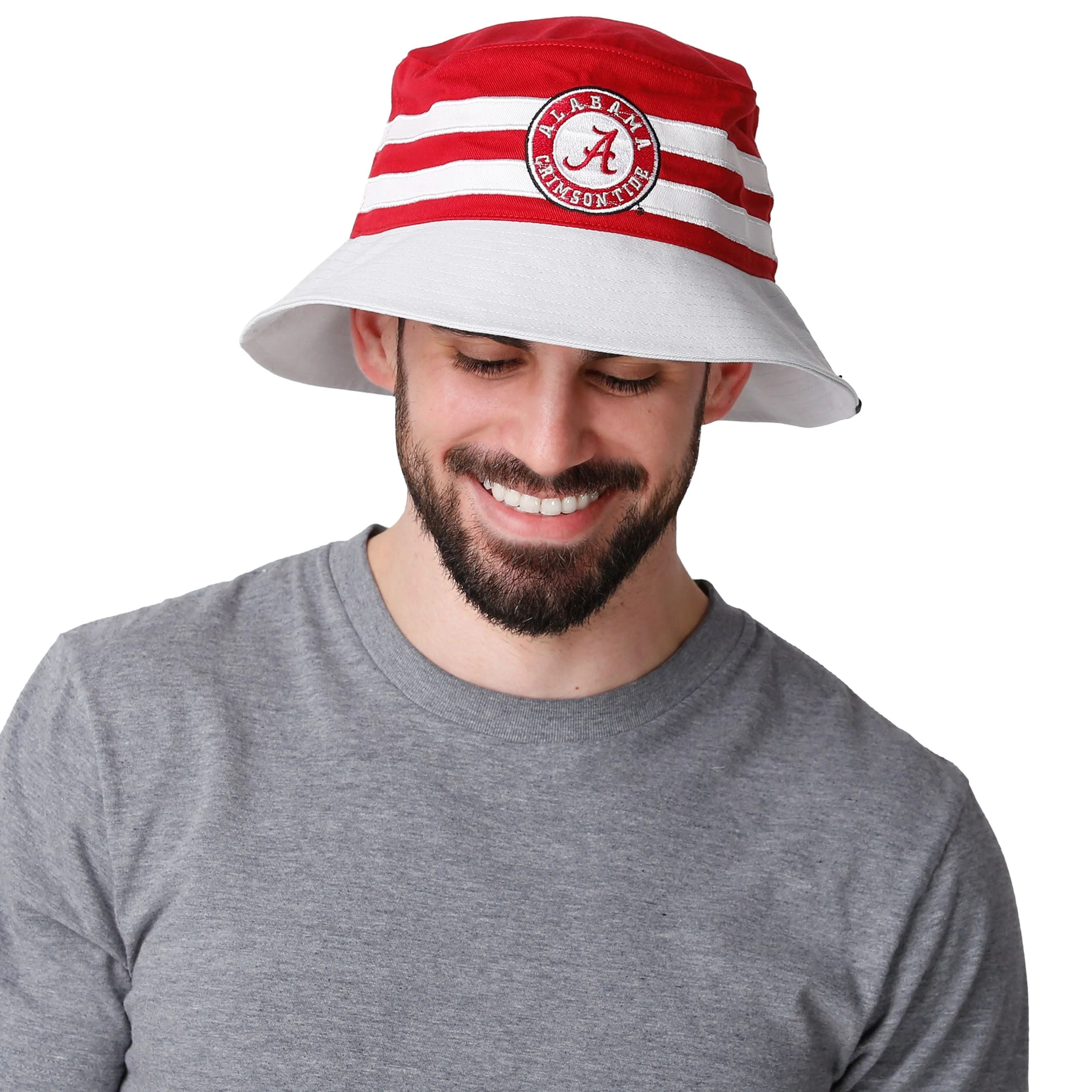 Alabama Crimson Tide NCAA Team Stripe Bucket Hat - Image 2