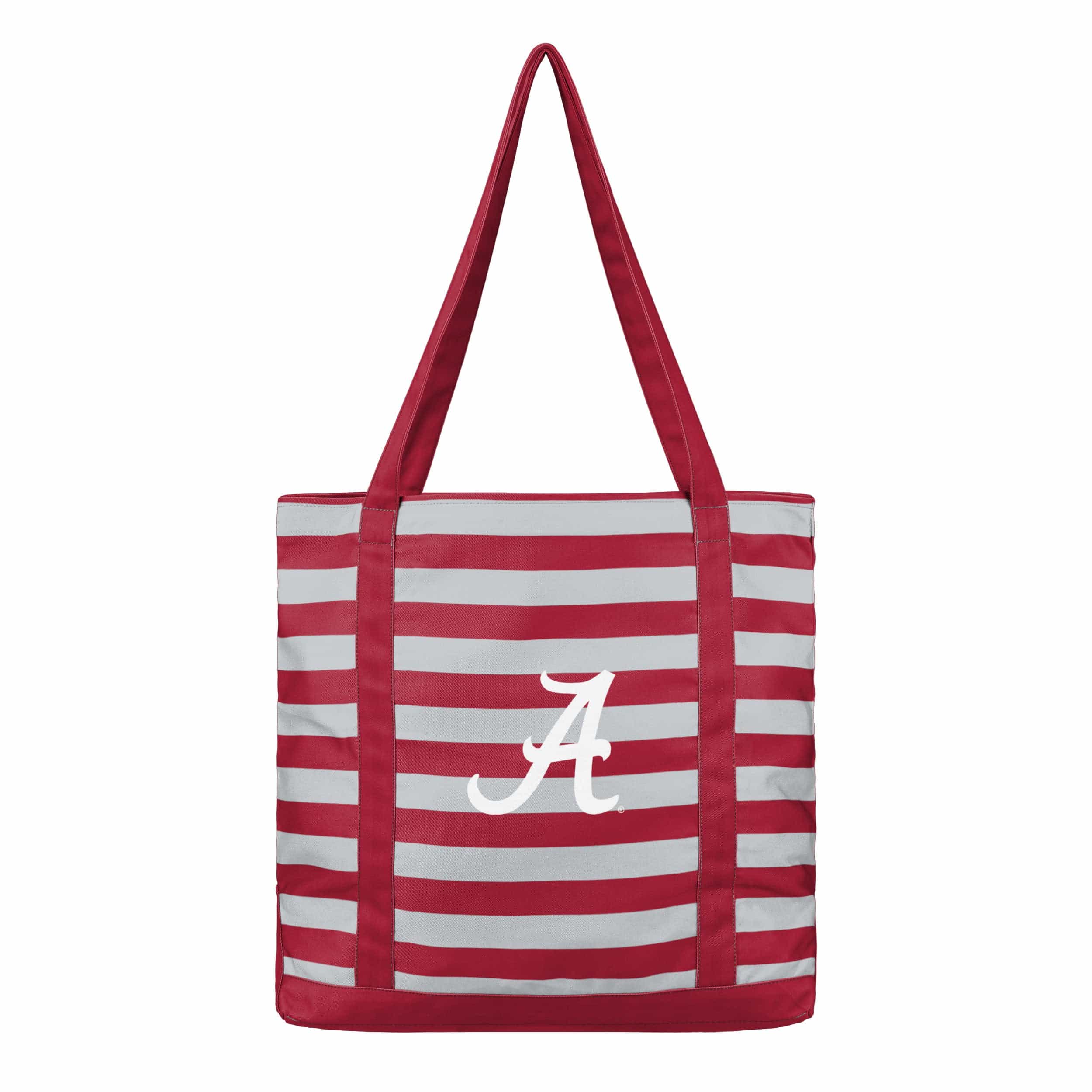 Alabama Crimson Tide NCAA Team Stripe Canvas Tote Bag