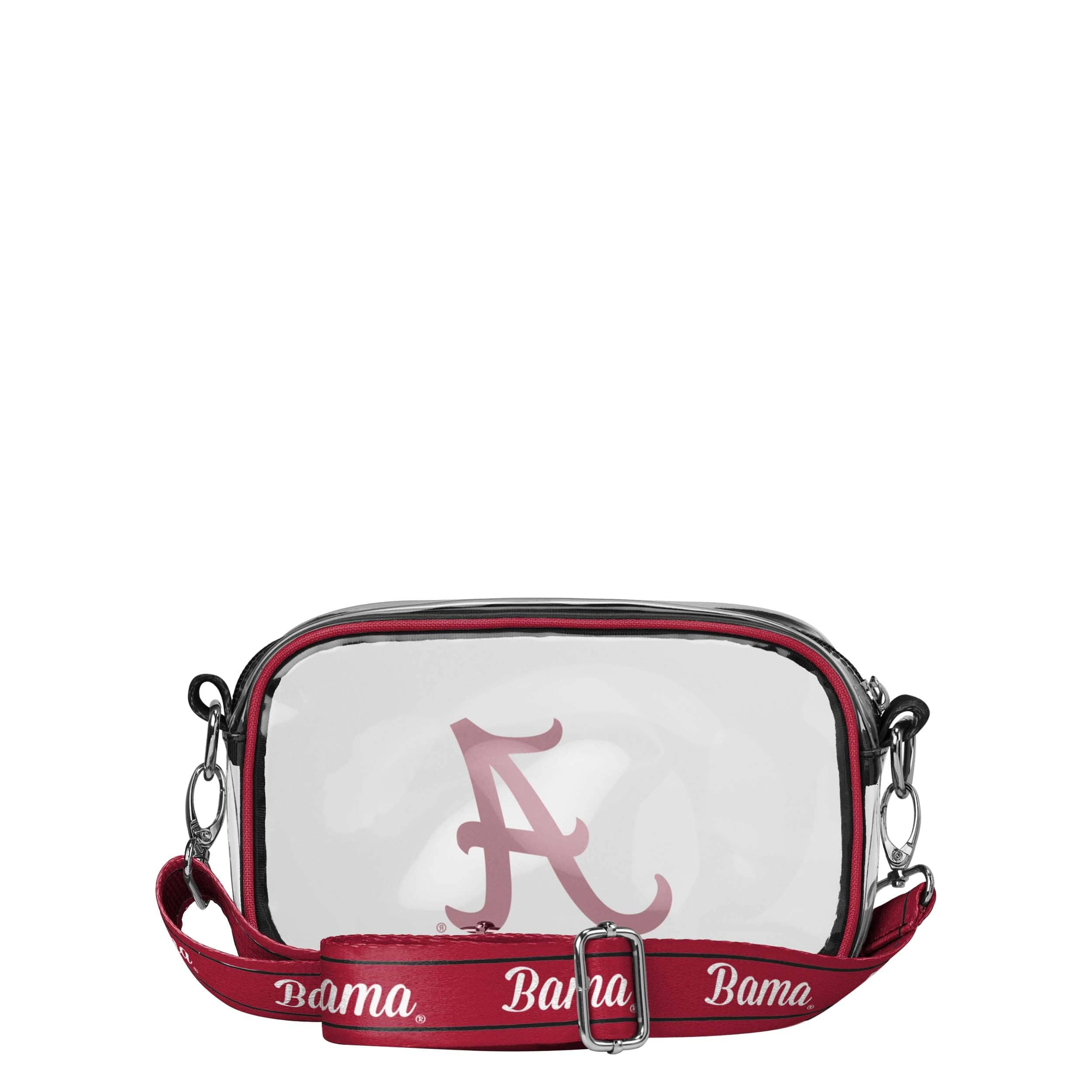 Alabama Crimson Tide NCAA Team Stripe Clear Crossbody Bag - Image 5