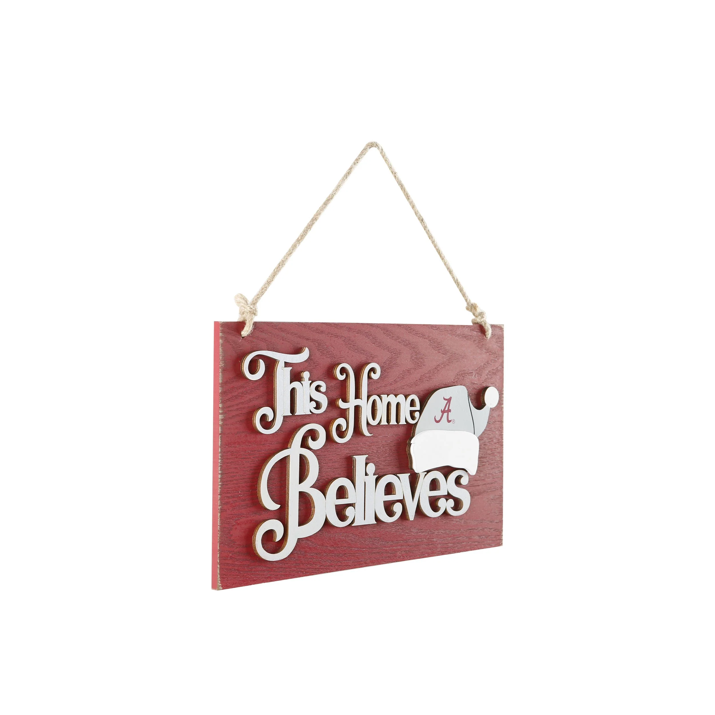 Alabama Crimson Tide NCAA This Home Believes Wall Sign - Image 2