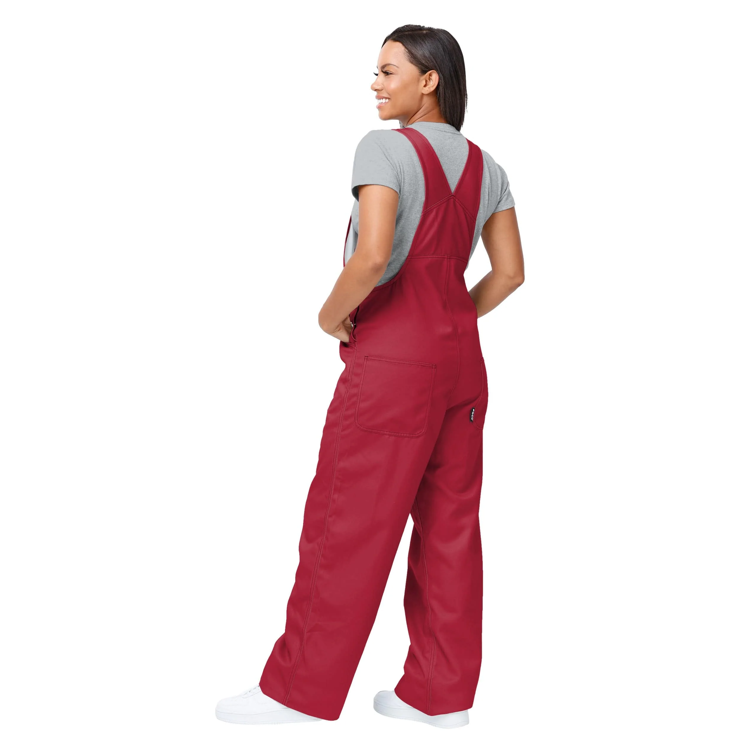 Alabama Crimson Tide NCAA Womens Big Logo Bib Overalls - Image 2