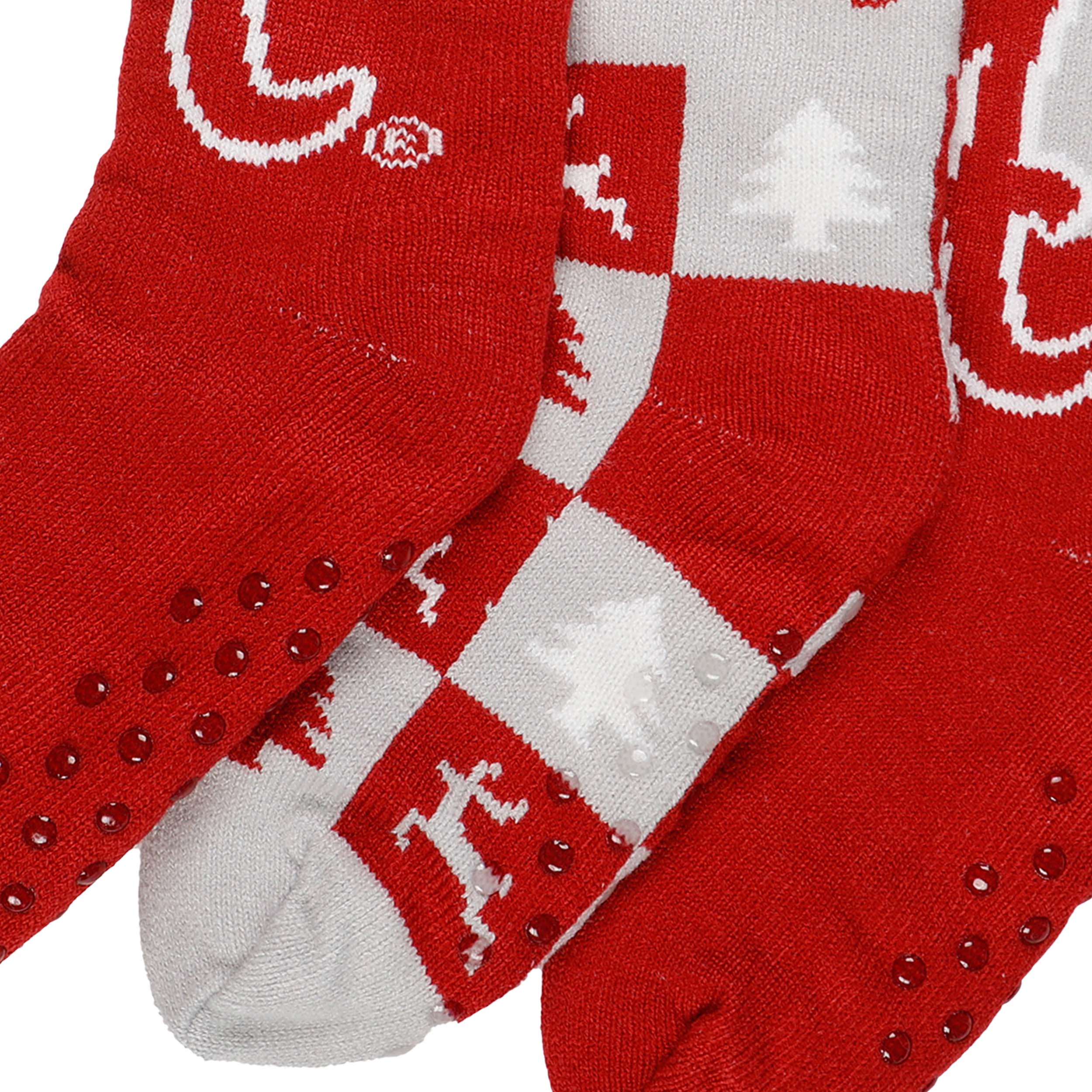 Alabama Crimson Tide NCAA Womens Fan Footy 3 Pack Slipper Socks - Image 3