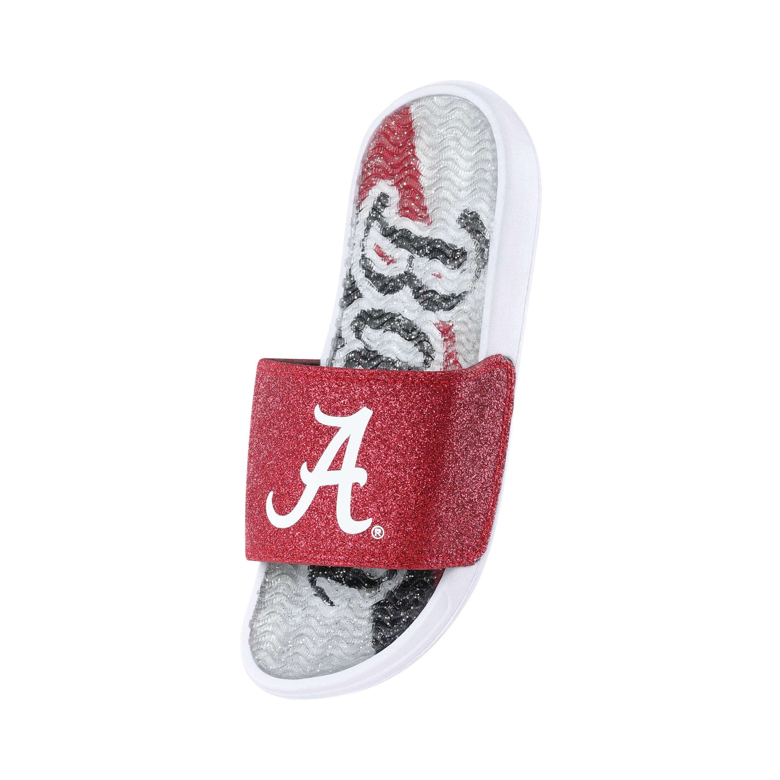 Alabama Crimson Tide NCAA Womens Glitter Gel Slide - Image 2