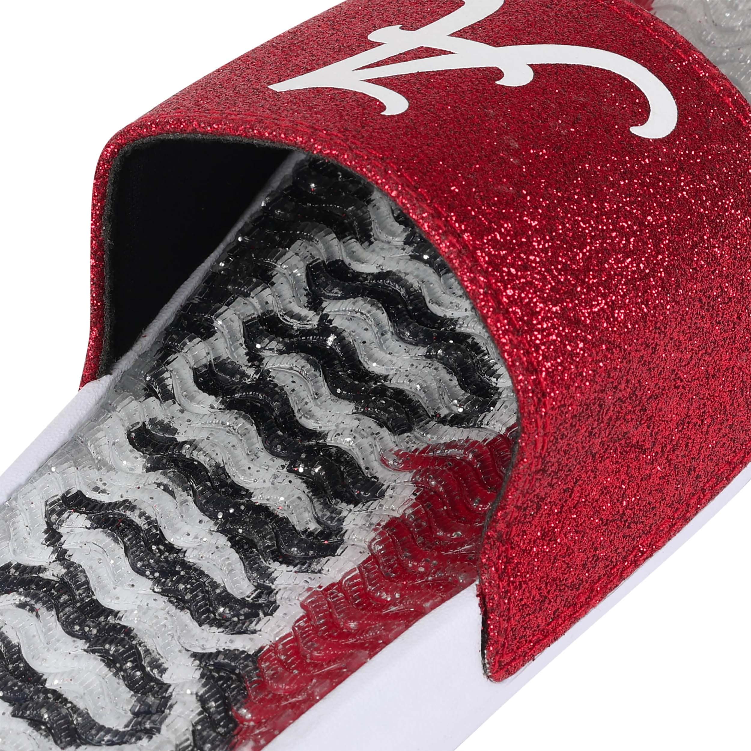 Alabama Crimson Tide NCAA Womens Glitter Gel Slide - Image 4