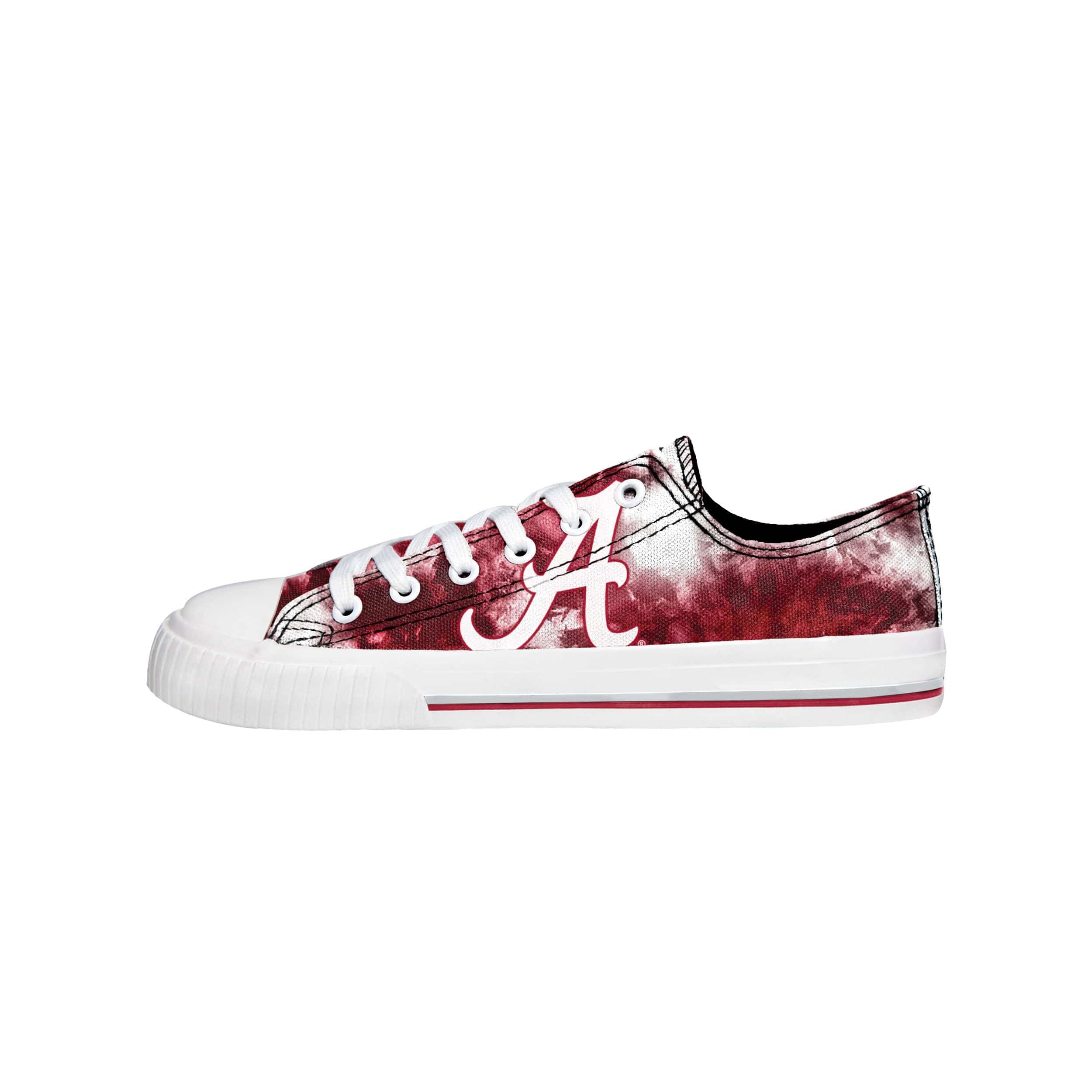 Alabama Crimson Tide NCAA Womens Low Top Tie-Dye Canvas Shoe - Image 2