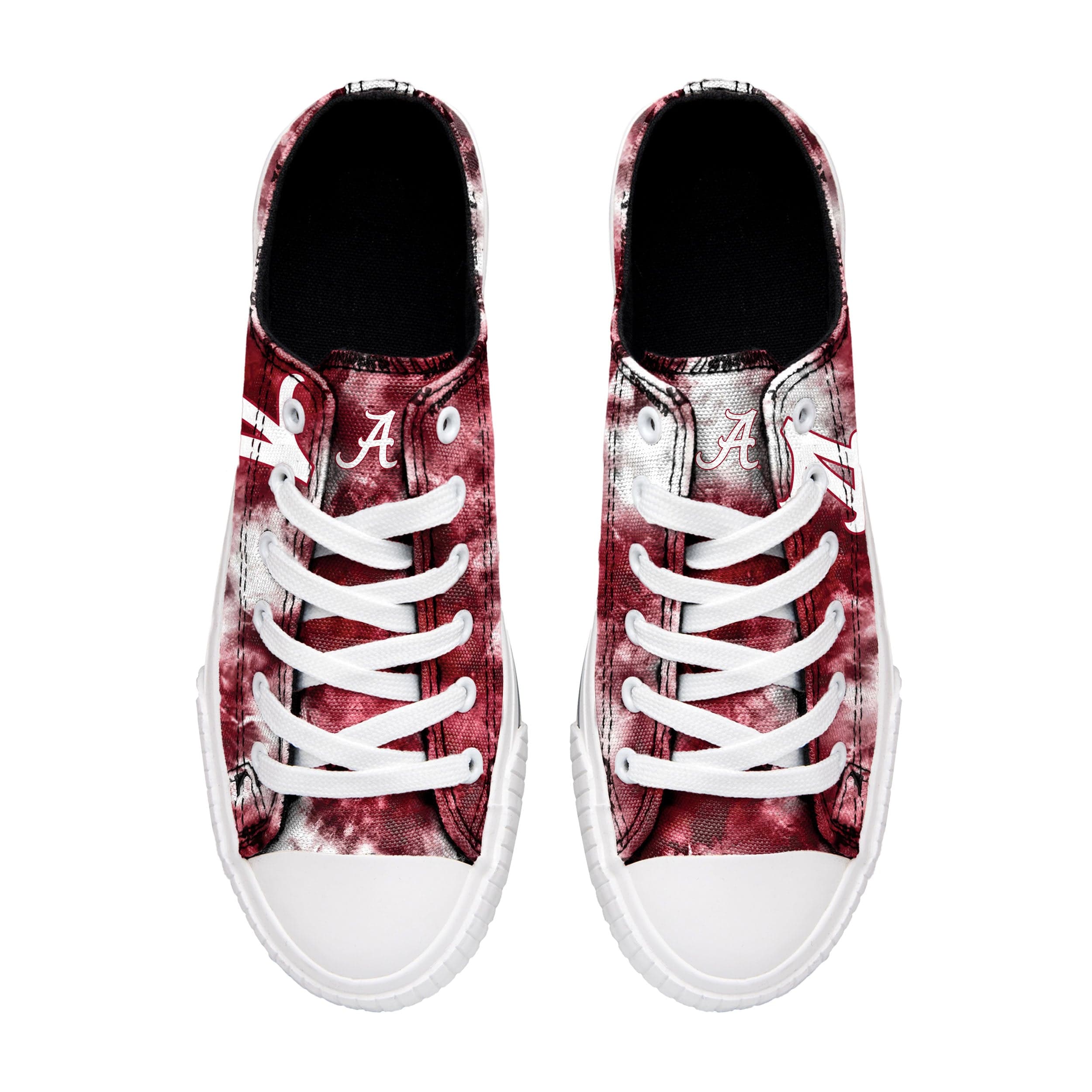 Alabama Crimson Tide NCAA Womens Low Top Tie-Dye Canvas Shoe - Image 3