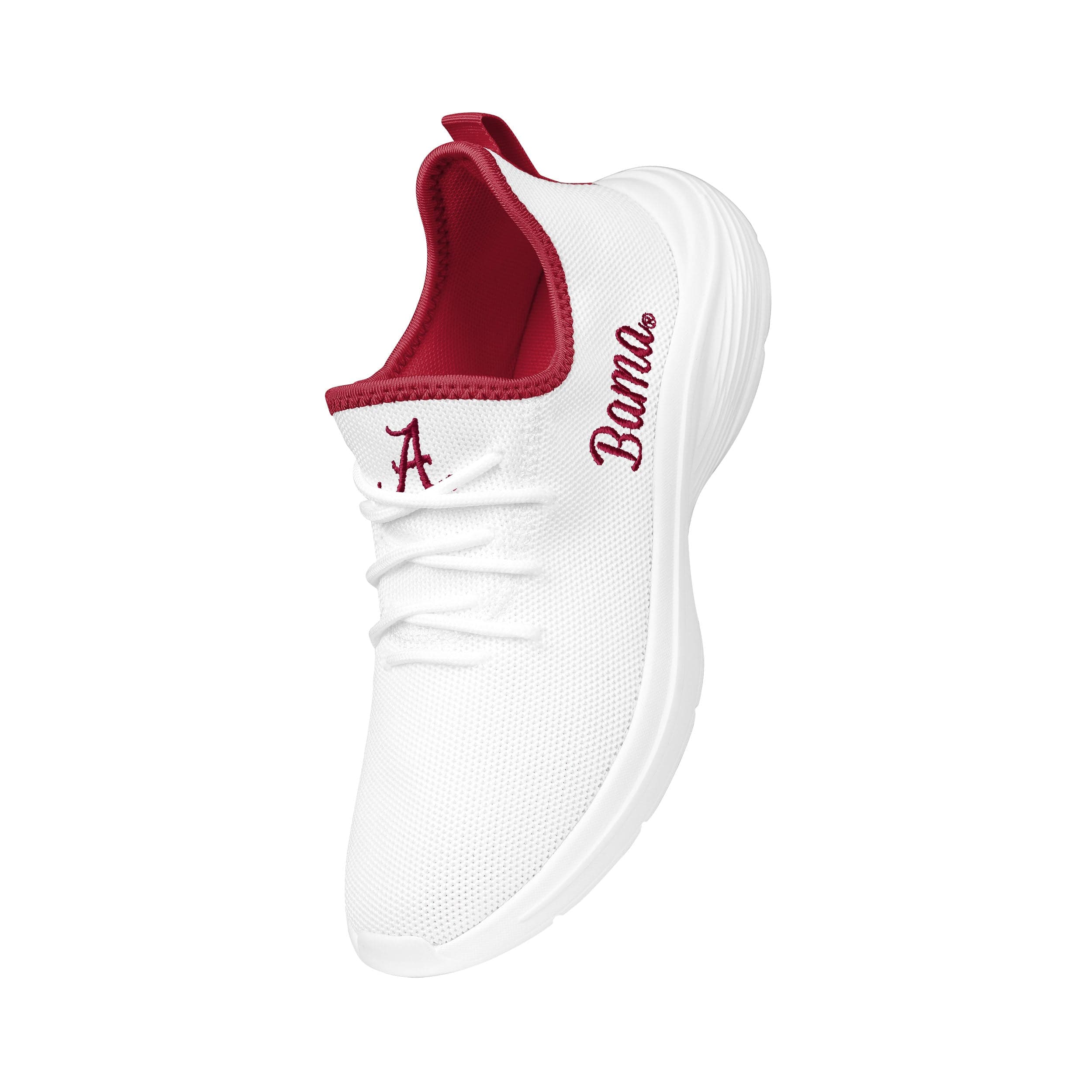 Alabama Crimson Tide NCAA Womens Midsole White Sneaker - Image 2