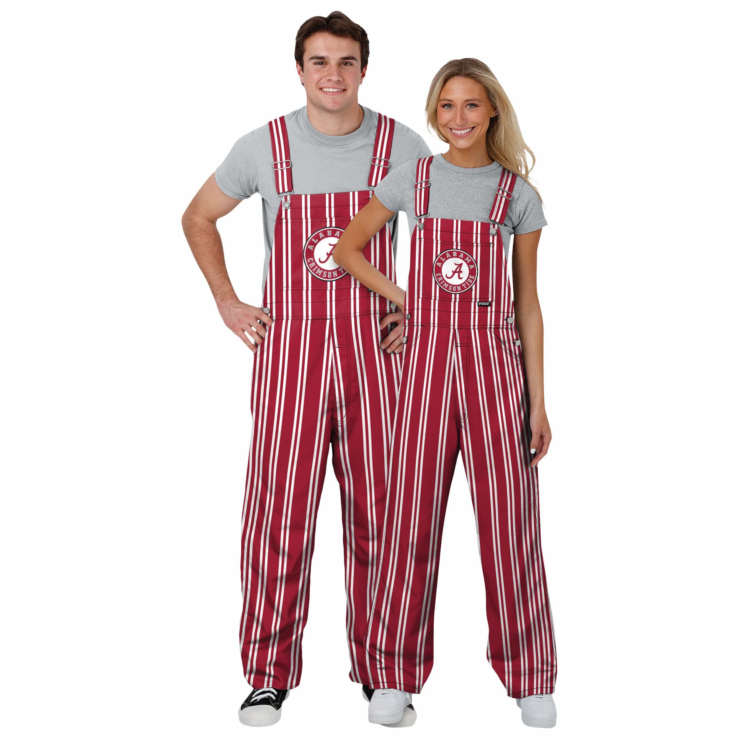 Alabama Crimson Tide NCAA Womens Sideline Spirit Bib Overalls - Image 3