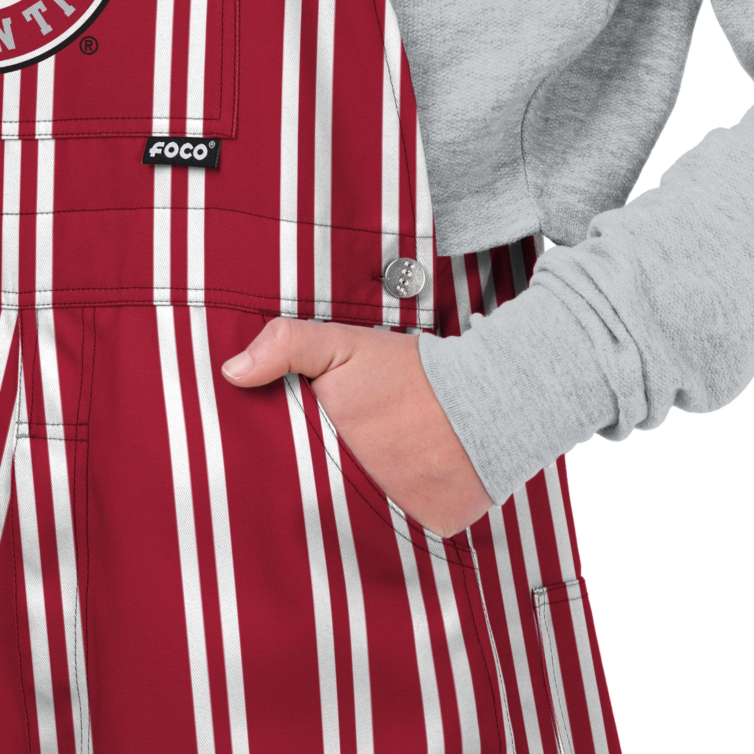 Alabama Crimson Tide NCAA Womens Sideline Spirit Bib Overalls - Image 5