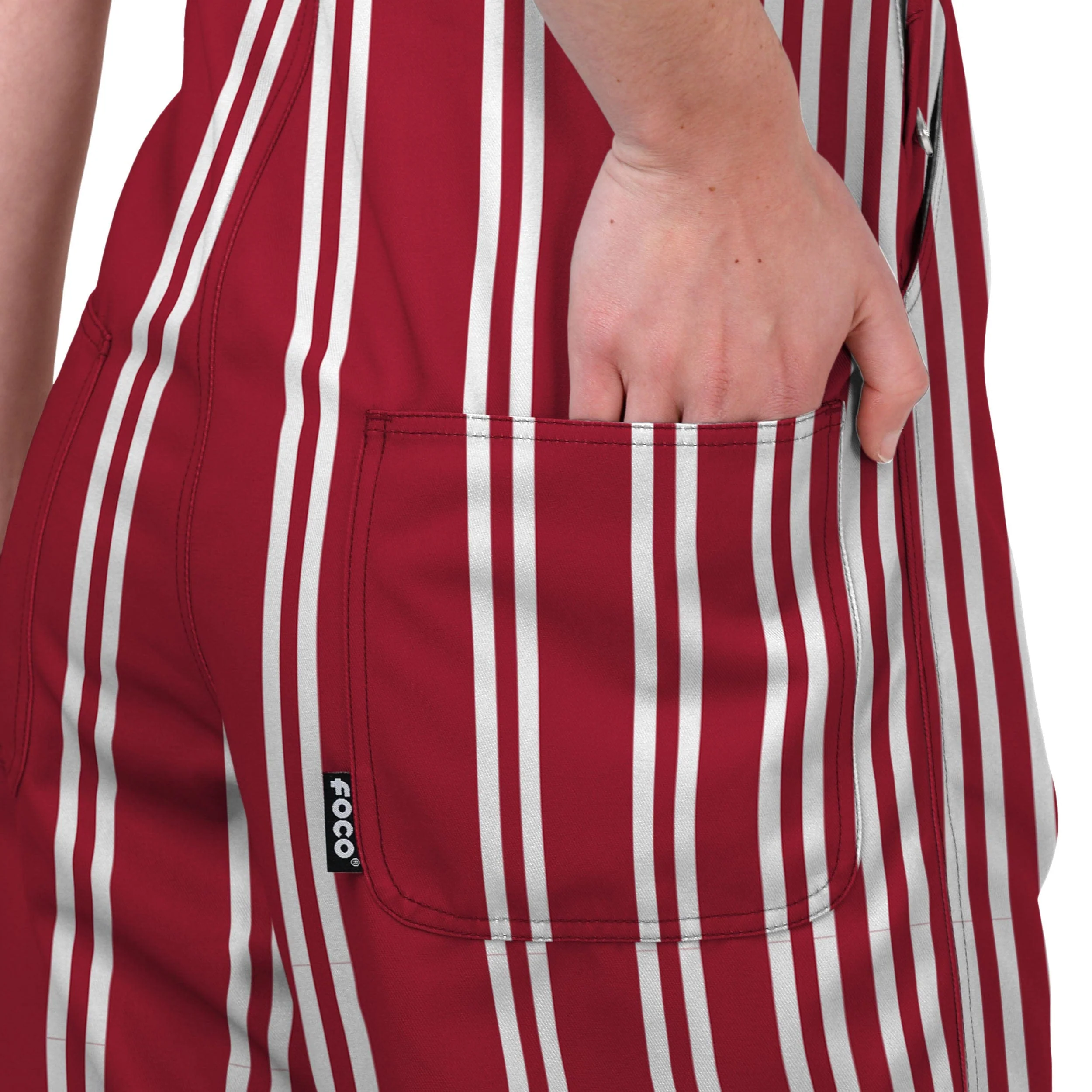 Alabama Crimson Tide NCAA Womens Sideline Spirit Bib Overalls - Image 6
