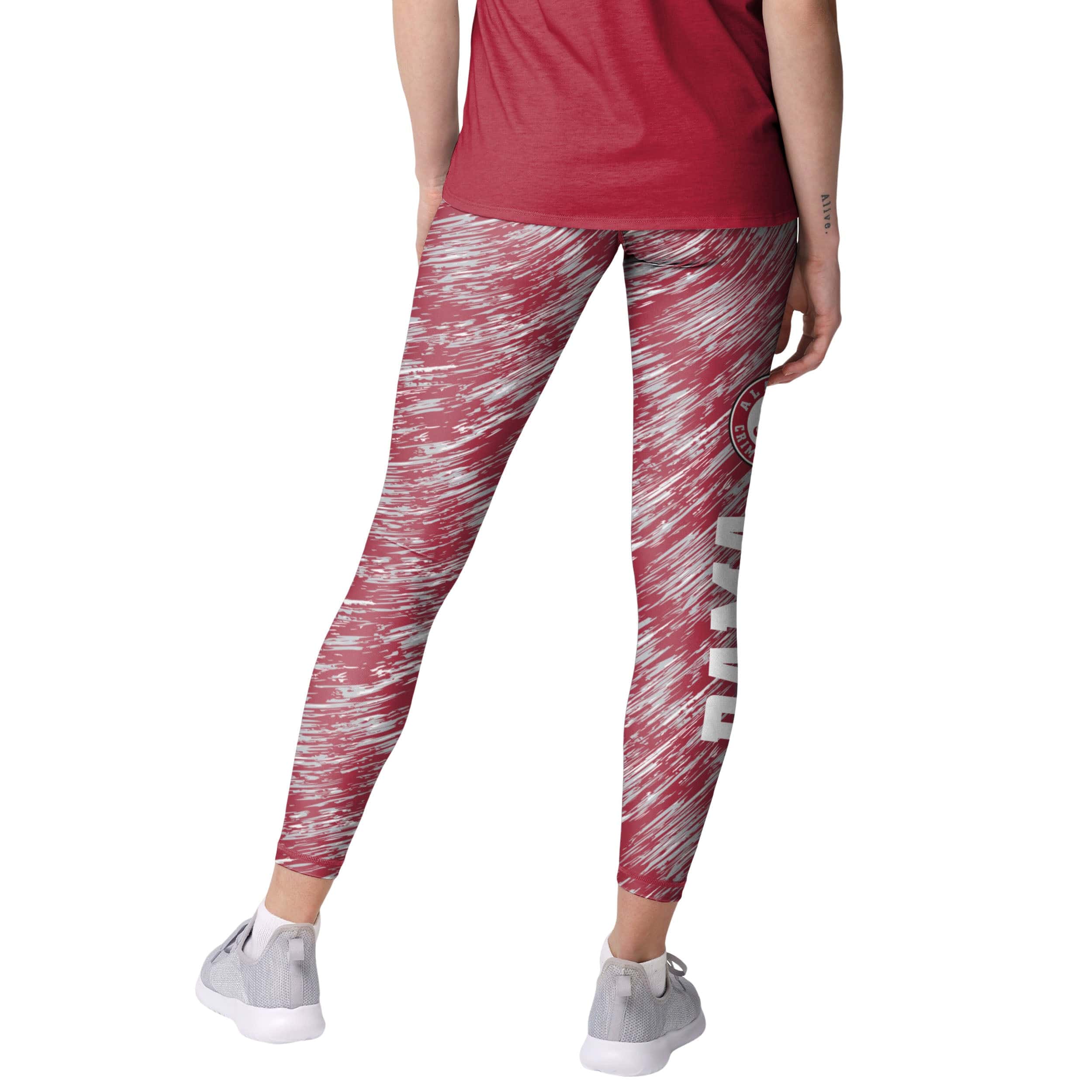 Alabama Crimson Tide NCAA Womens Static Rain Leggings - Image 2
