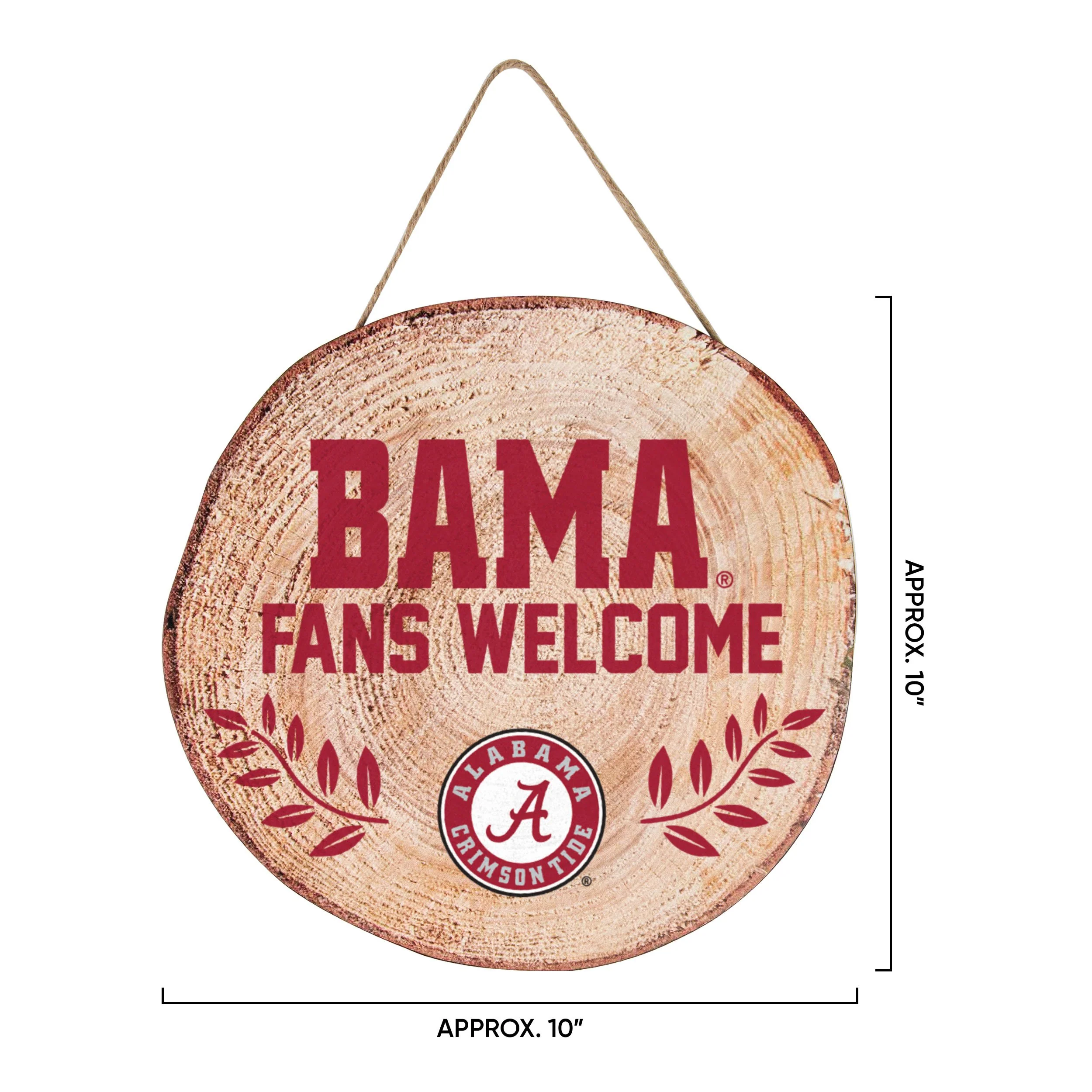 Alabama Crimson Tide NCAA Wood Stump Sign - Image 3