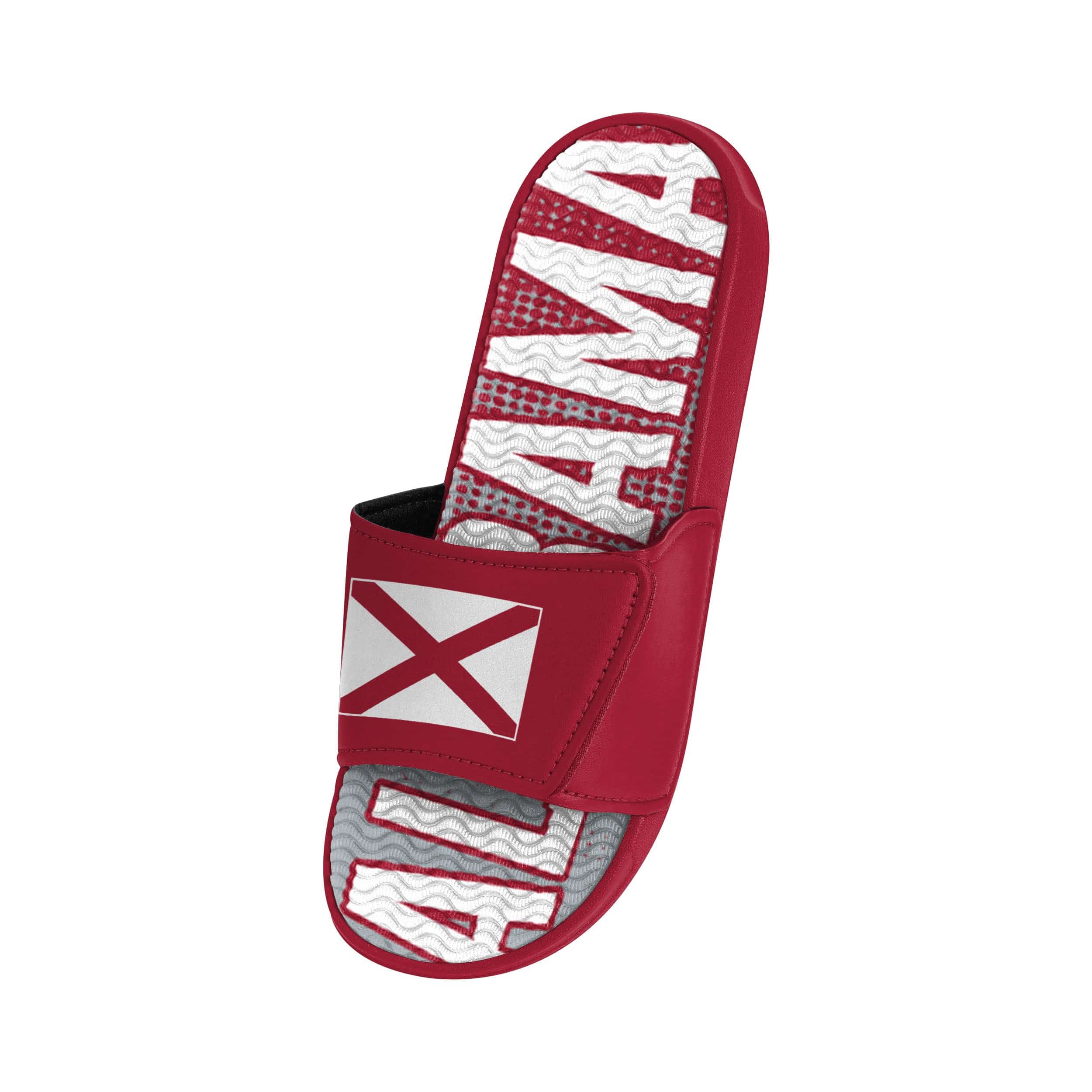 Alabama Mens Flag Gradient Wordmark Gel Slide - Image 3