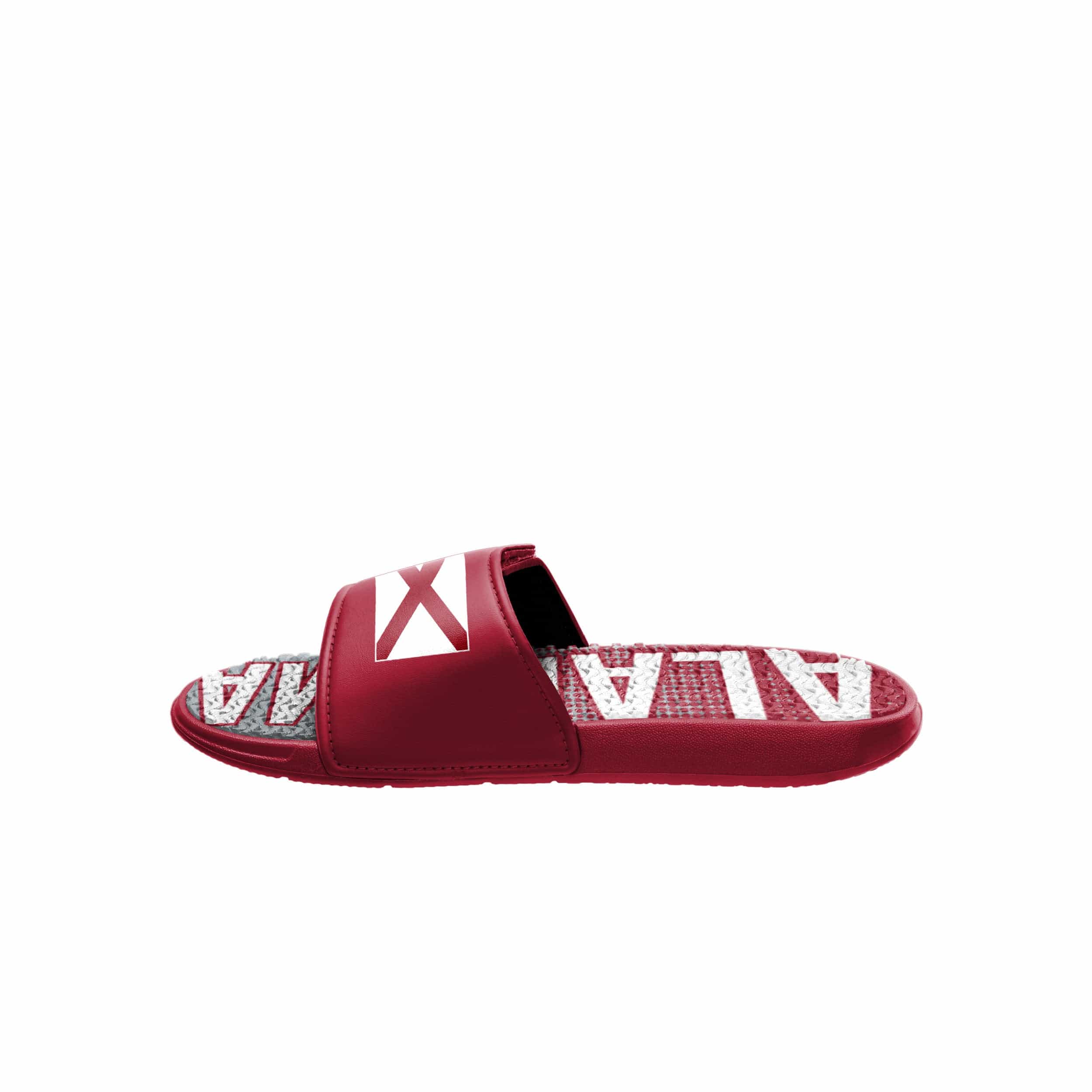 Alabama Mens Flag Gradient Wordmark Gel Slide - Image 4