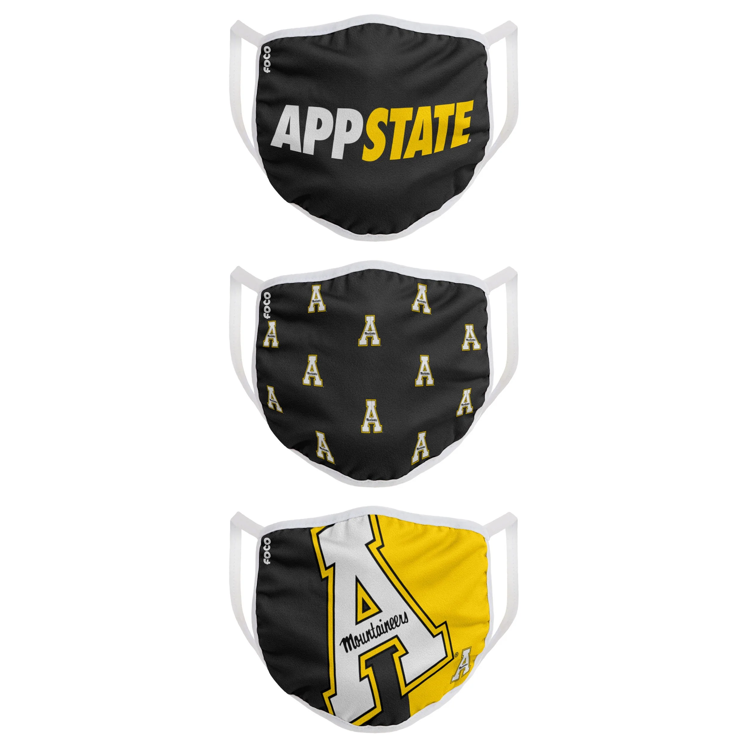 Appalachian State Mountaineers NCAA 3 Pack Face Cover - Image 2